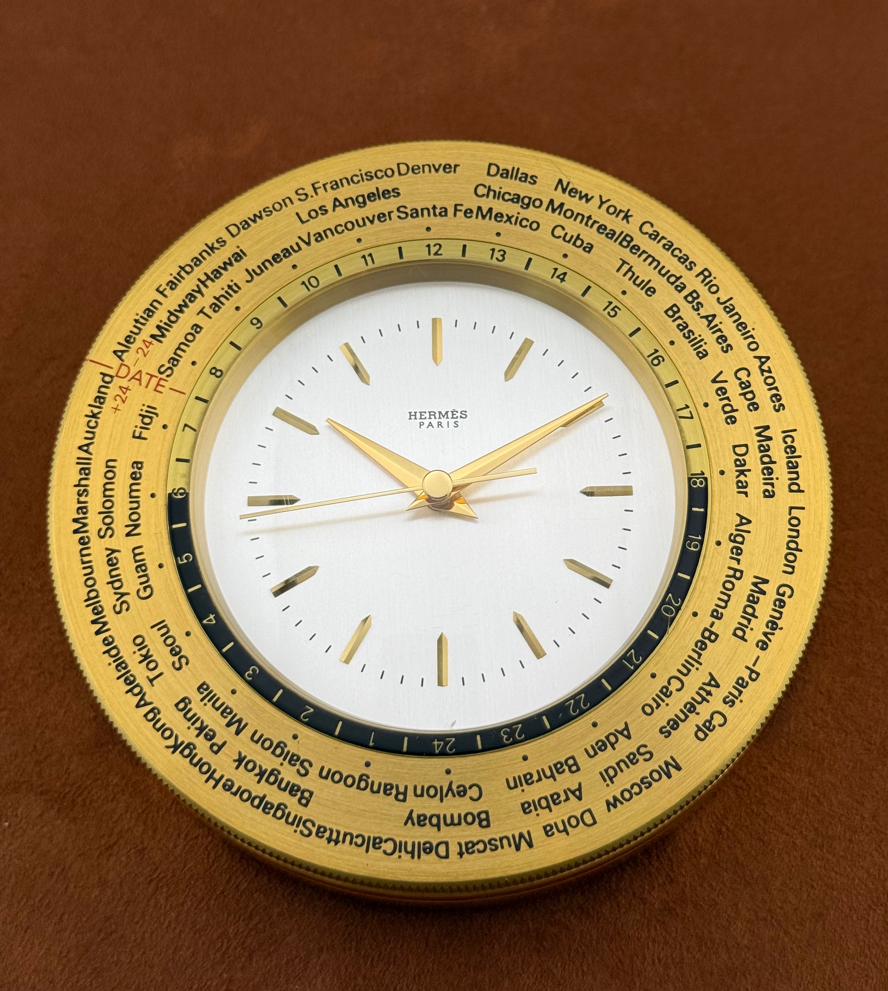 Hermes Desk Clock World Time