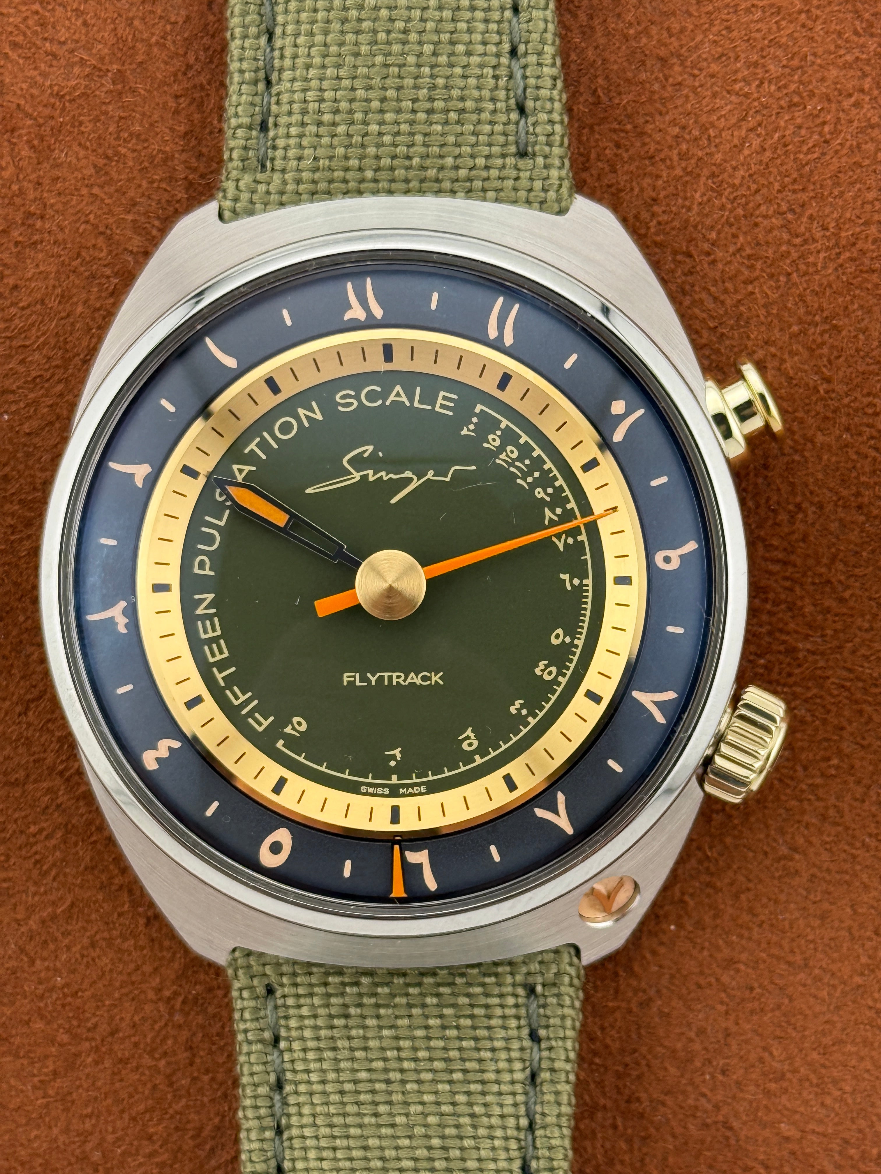 Singer Reimagined Flytrack Perpétuel Edition — Pulsometer, Titanium