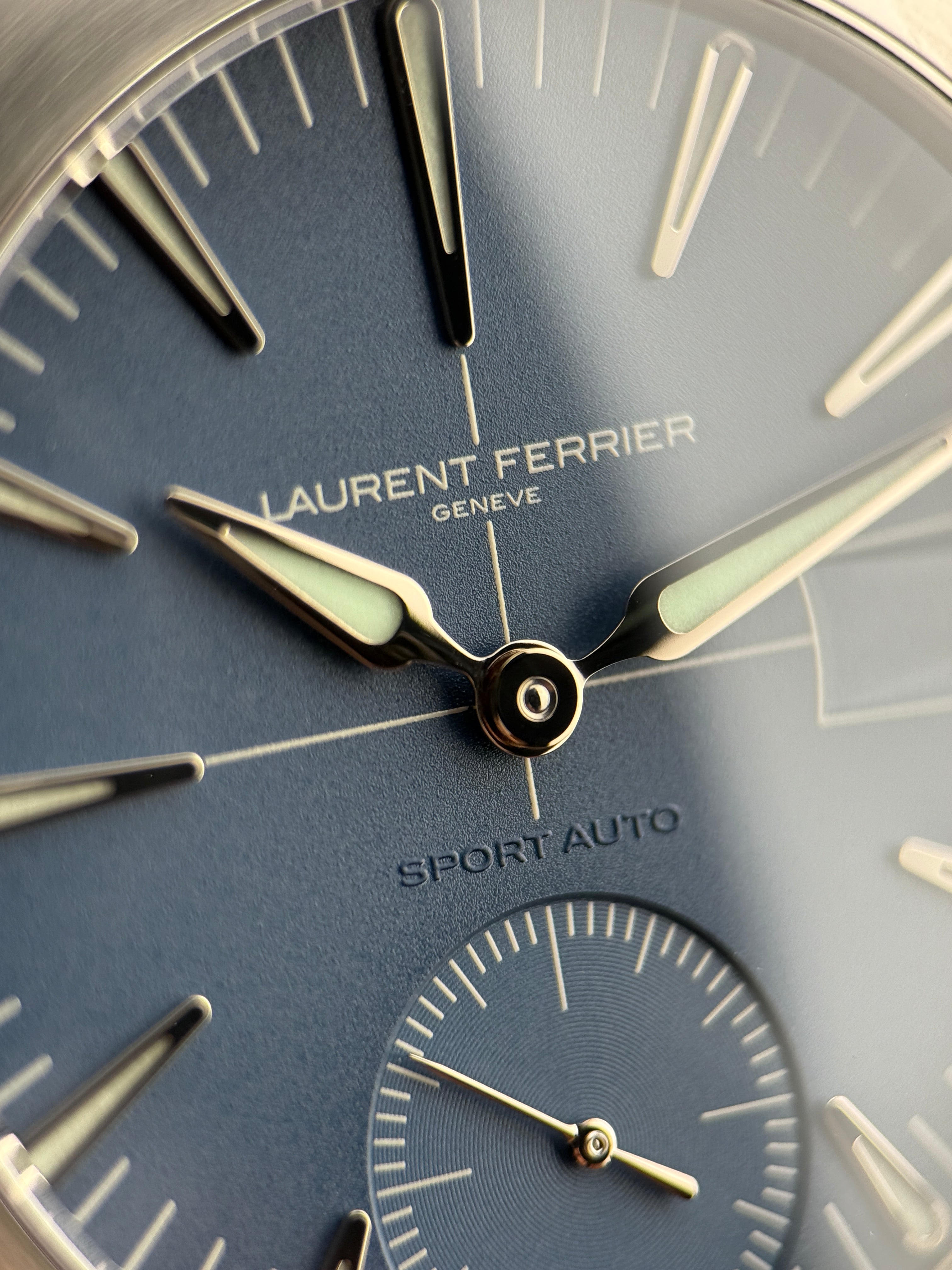 Laurent Ferrier Sport Auto Titanium Blue Dial — Full Set, 2023