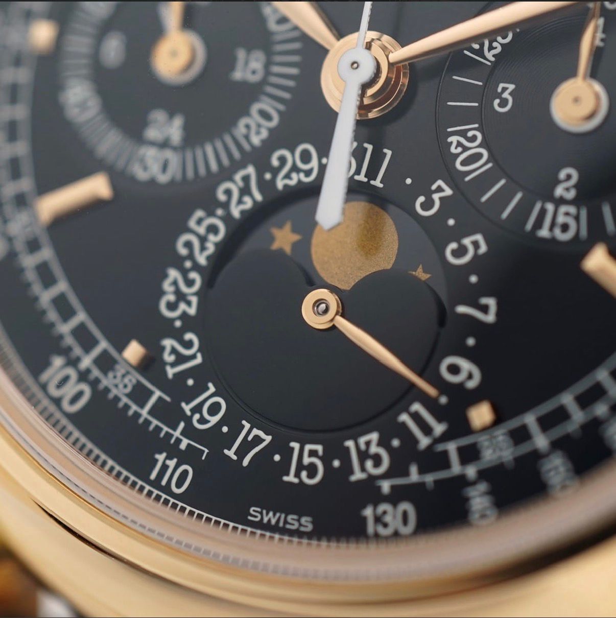 Patek Philippe Perpetual Calendar Chronograph Ref. 5970R-019, Pink Gold, Black Dial, Special Order, 2015