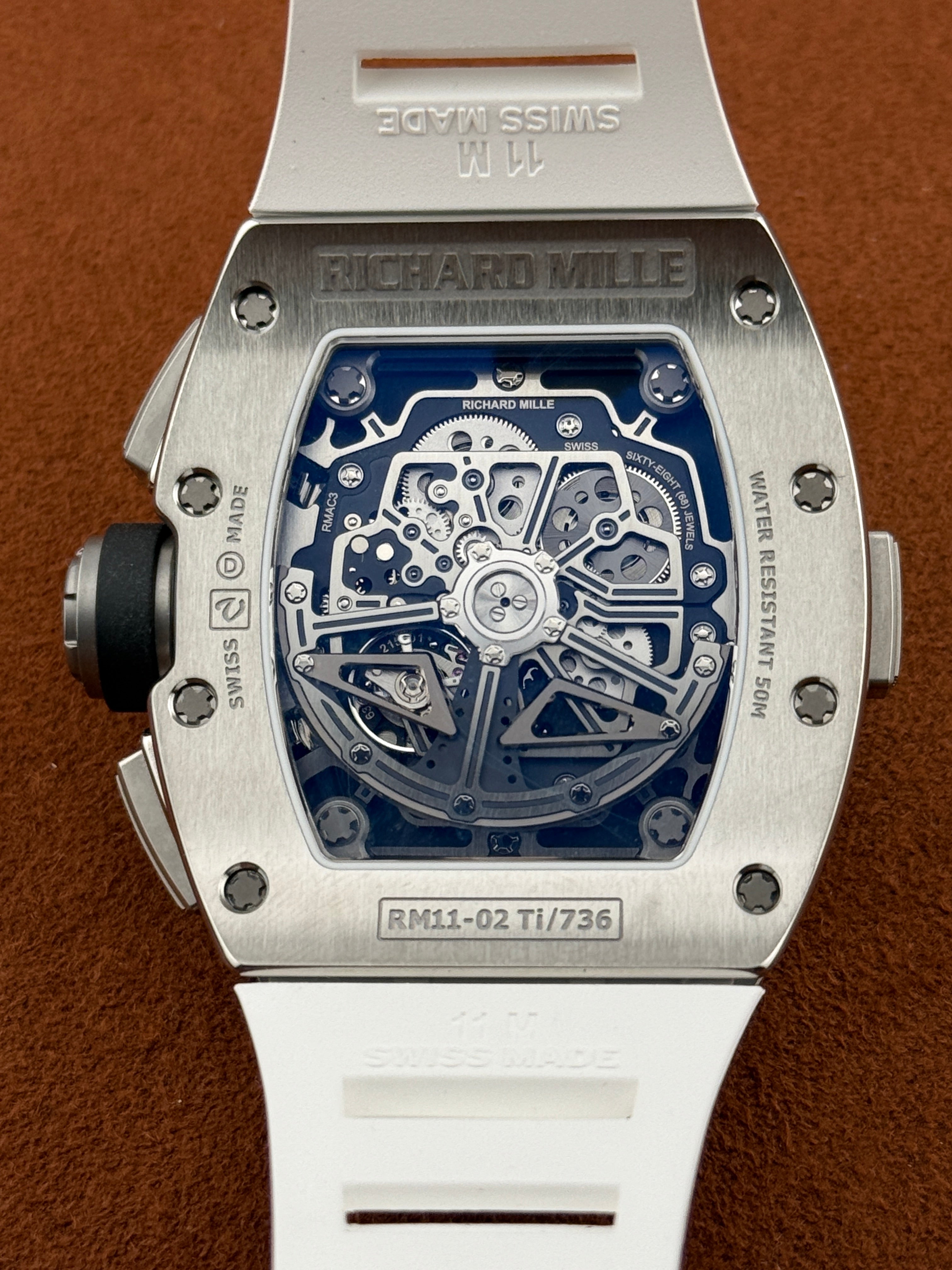 Richard Mille RM 11-02 Ti, Automatic Flyback Chronograph Dual Time Zone, Titanium