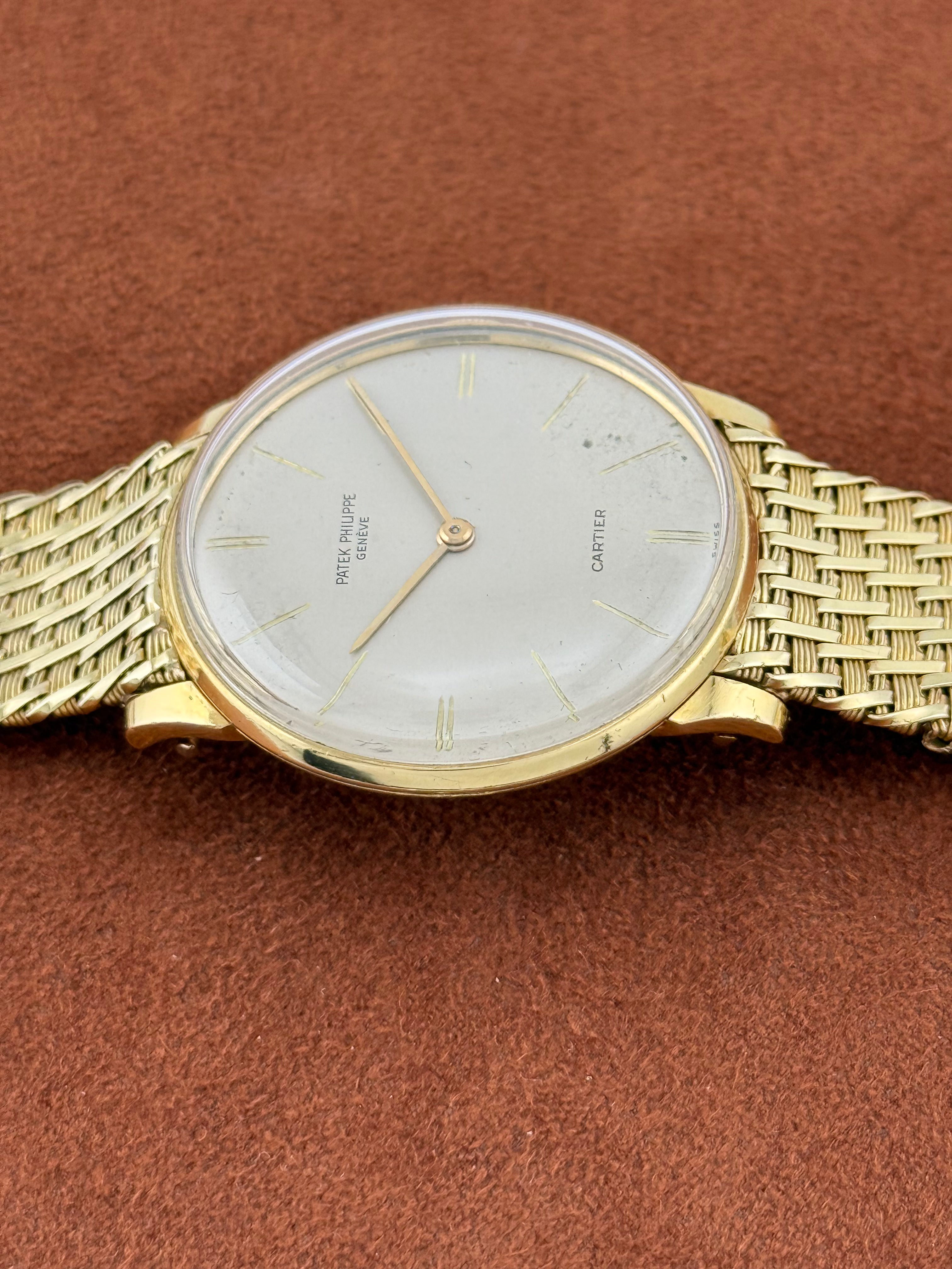 Patek Philippe Calatrava Retailed by Cartier Ref. 25734 – 18K Gold Bracelet, Extract from the Archives