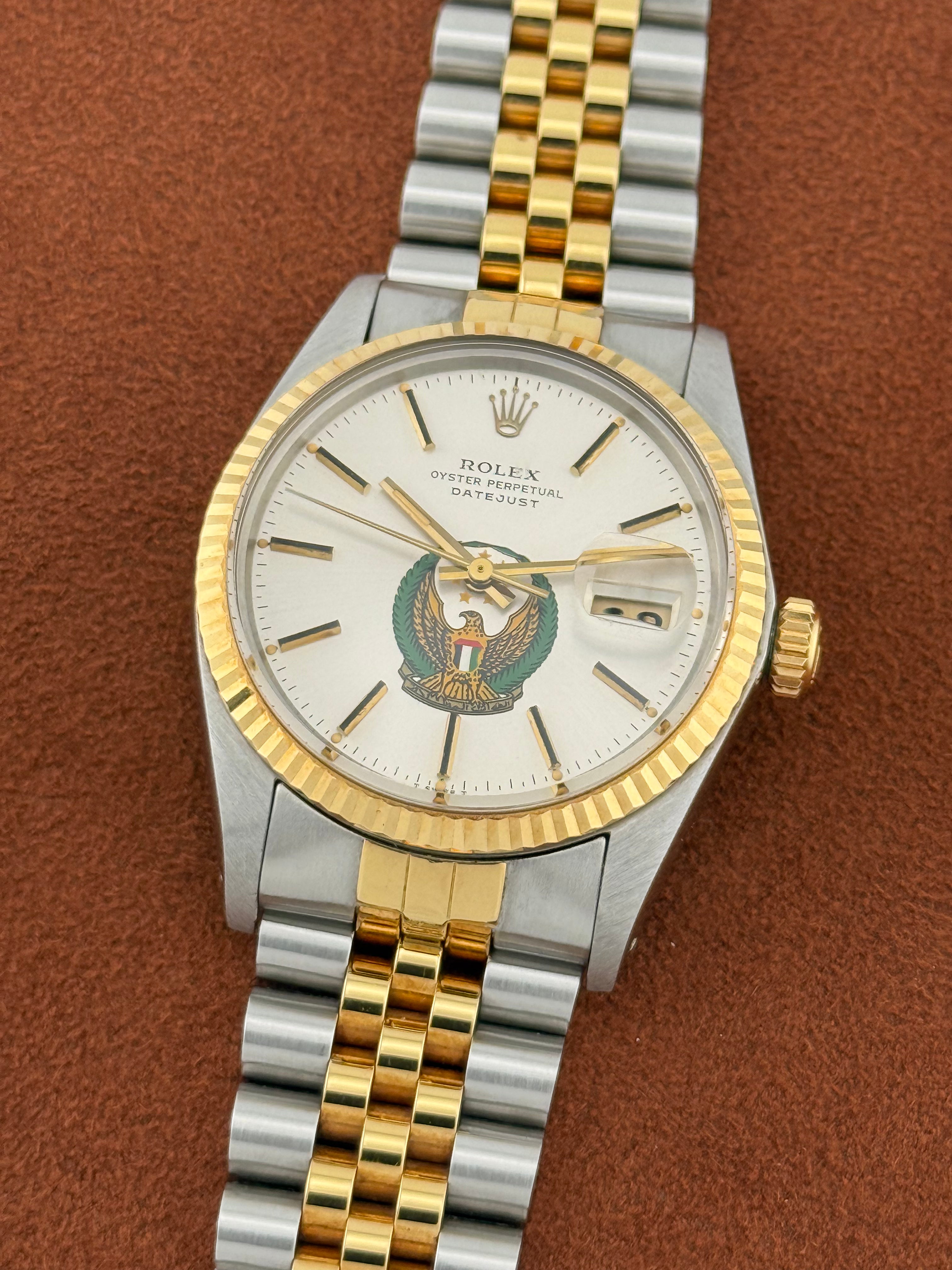 Rolex Datejust Ref. 16013 – UAE Armed Forces Emblem Dial, Two-Tone
