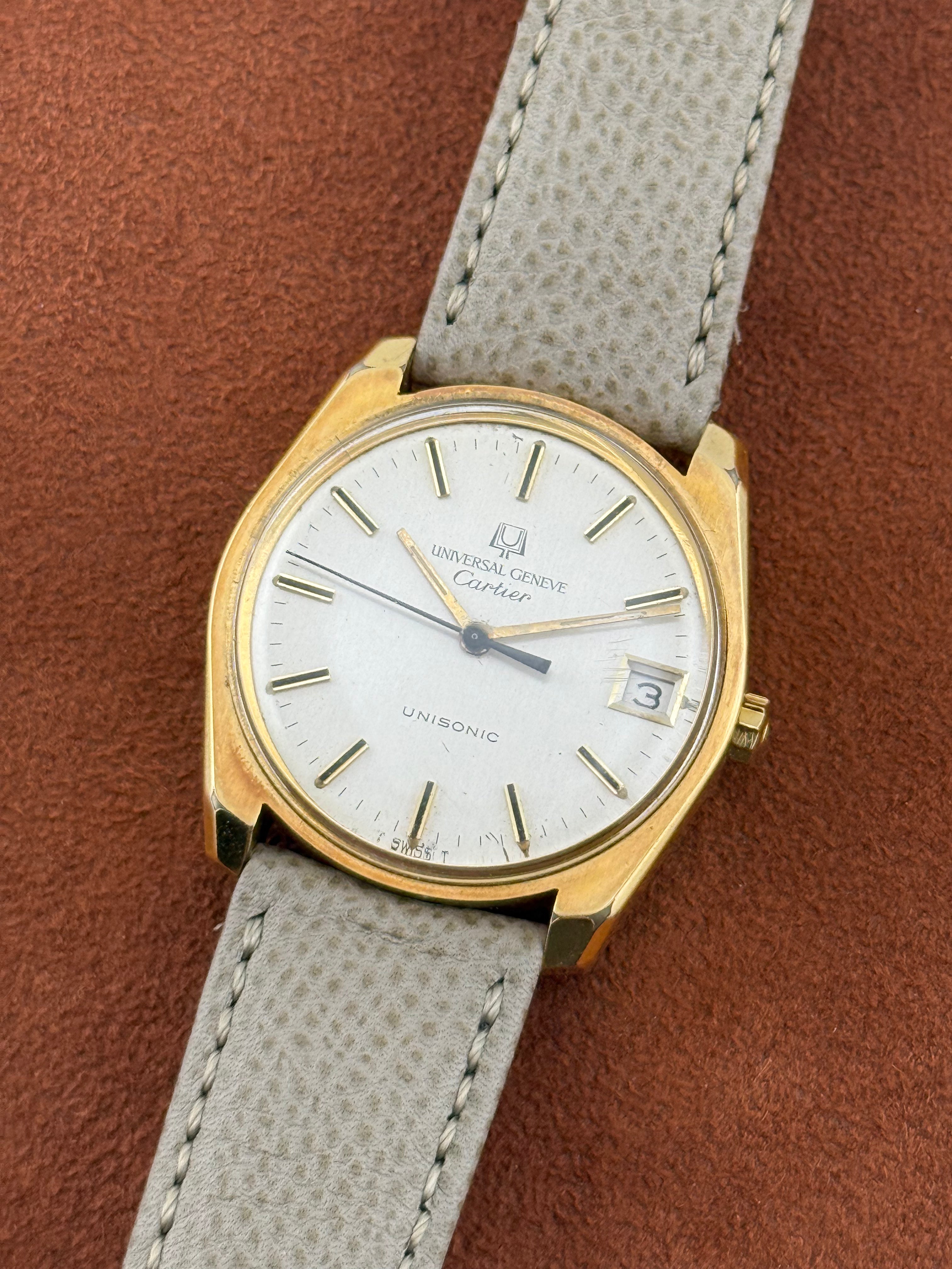 Universal Genève Unisonic Ref. 852100 – Cartier Dial, Gold-Plated Steel