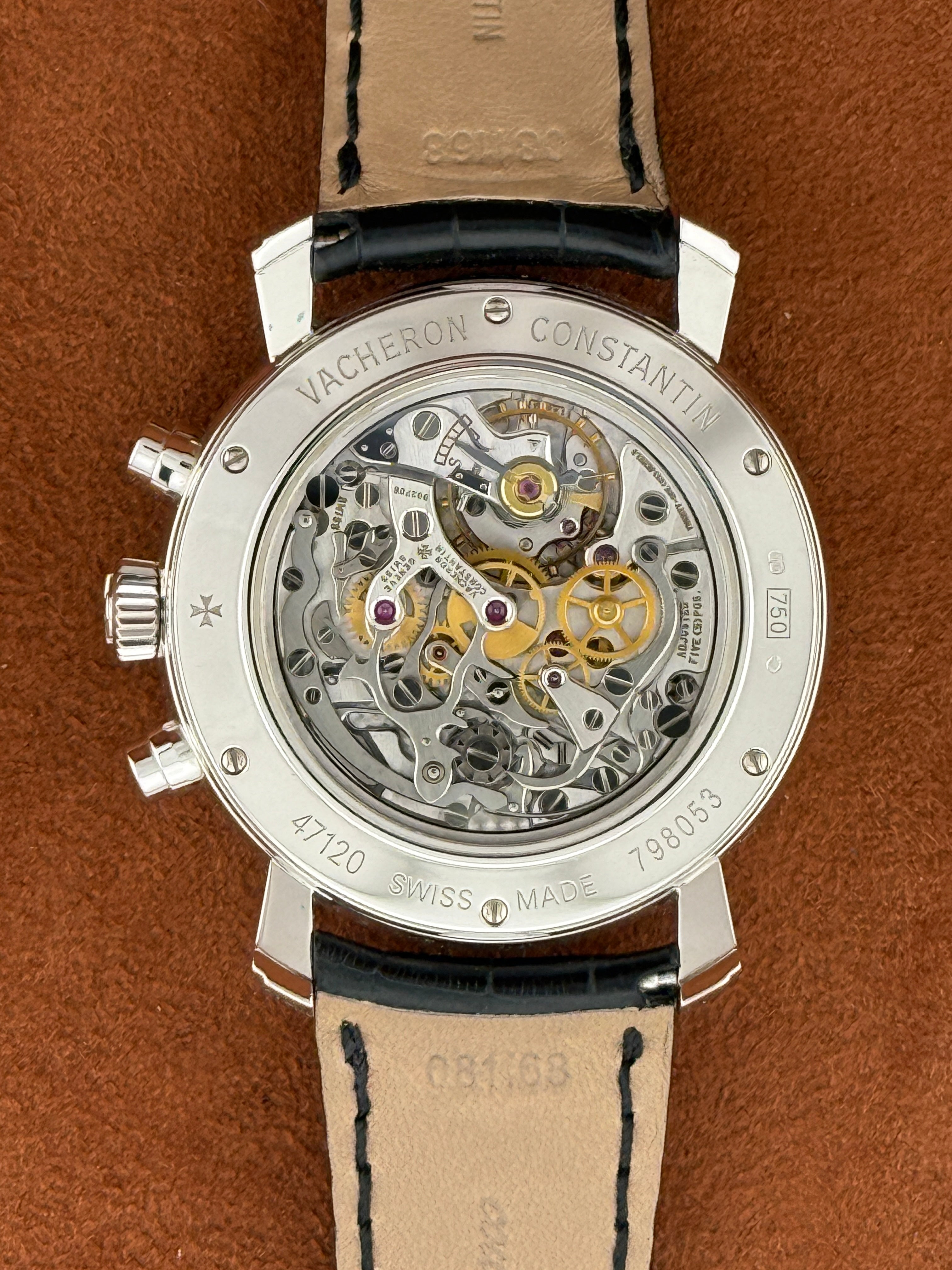 Vacheron Constantin Malte Chronograph Ref. 47120, White Gold, Guilloché Dial