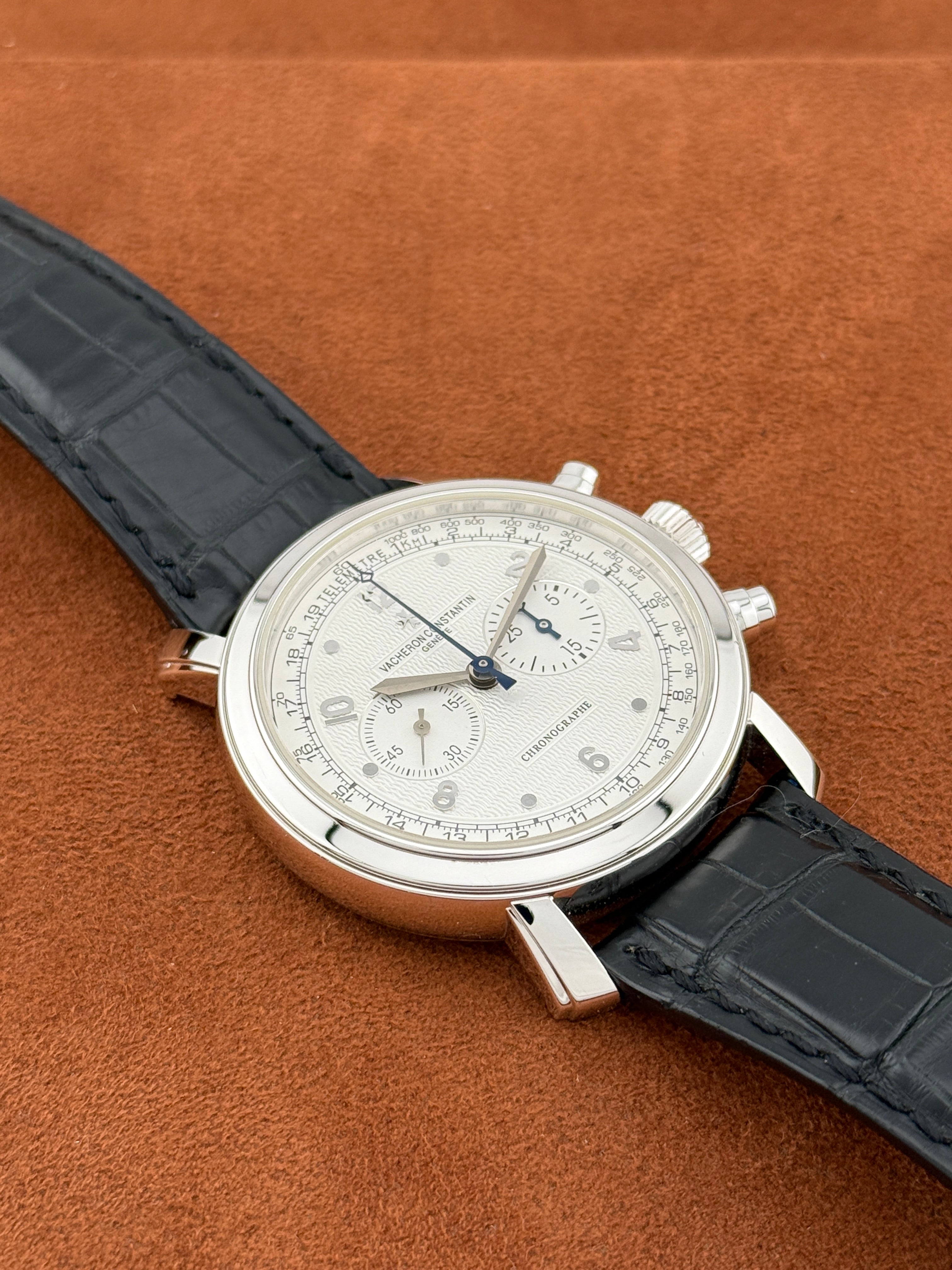 Vacheron Constantin Malte Chronograph Ref. 47120, White Gold, Guilloché Dial