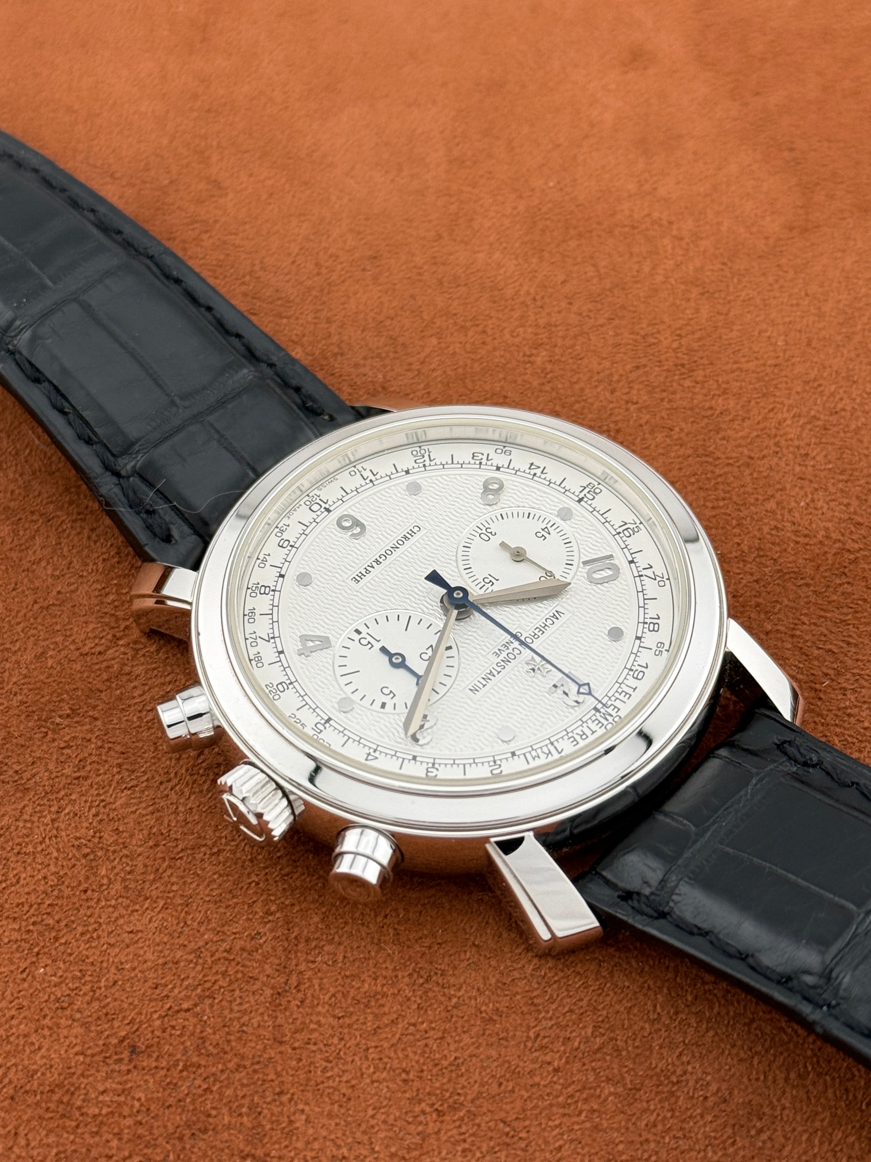 Vacheron Constantin Malte Chronograph Ref. 47120, White Gold, Guilloché Dial