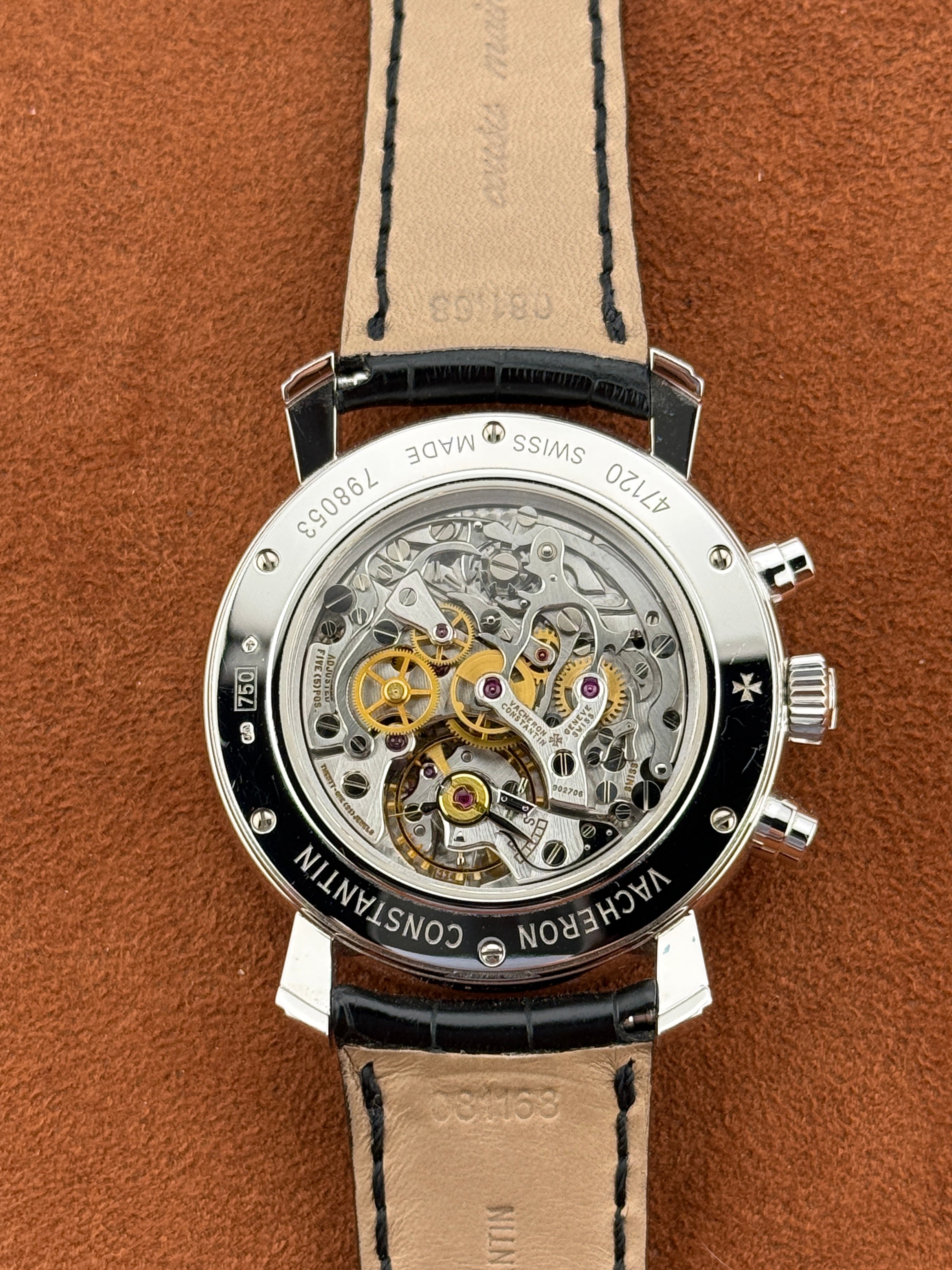 Vacheron Constantin Malte Chronograph Ref. 47120, White Gold, Guilloché Dial