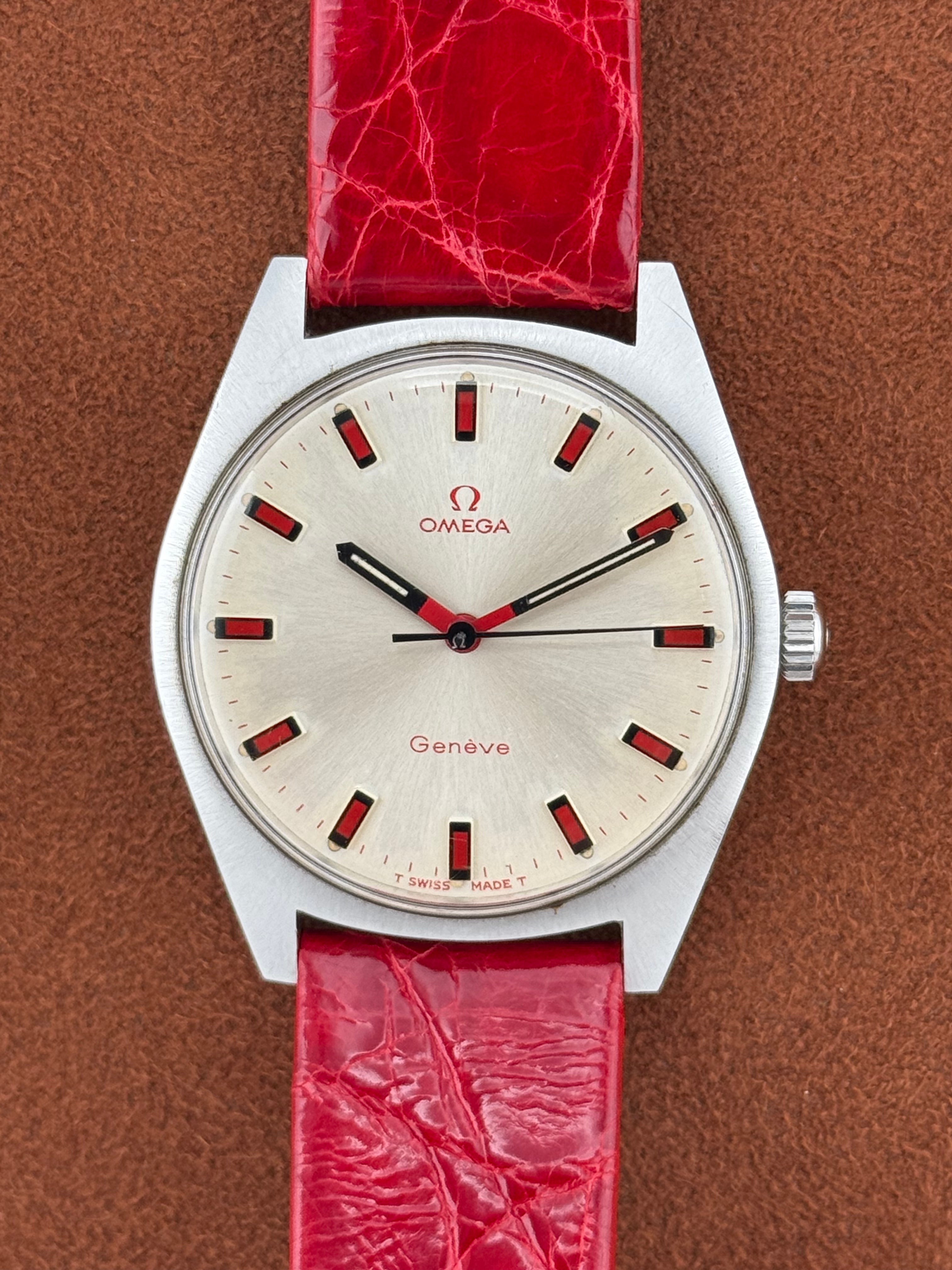 Omega Genève “Red Devil” Ref. 135.041 – Stainless Steel