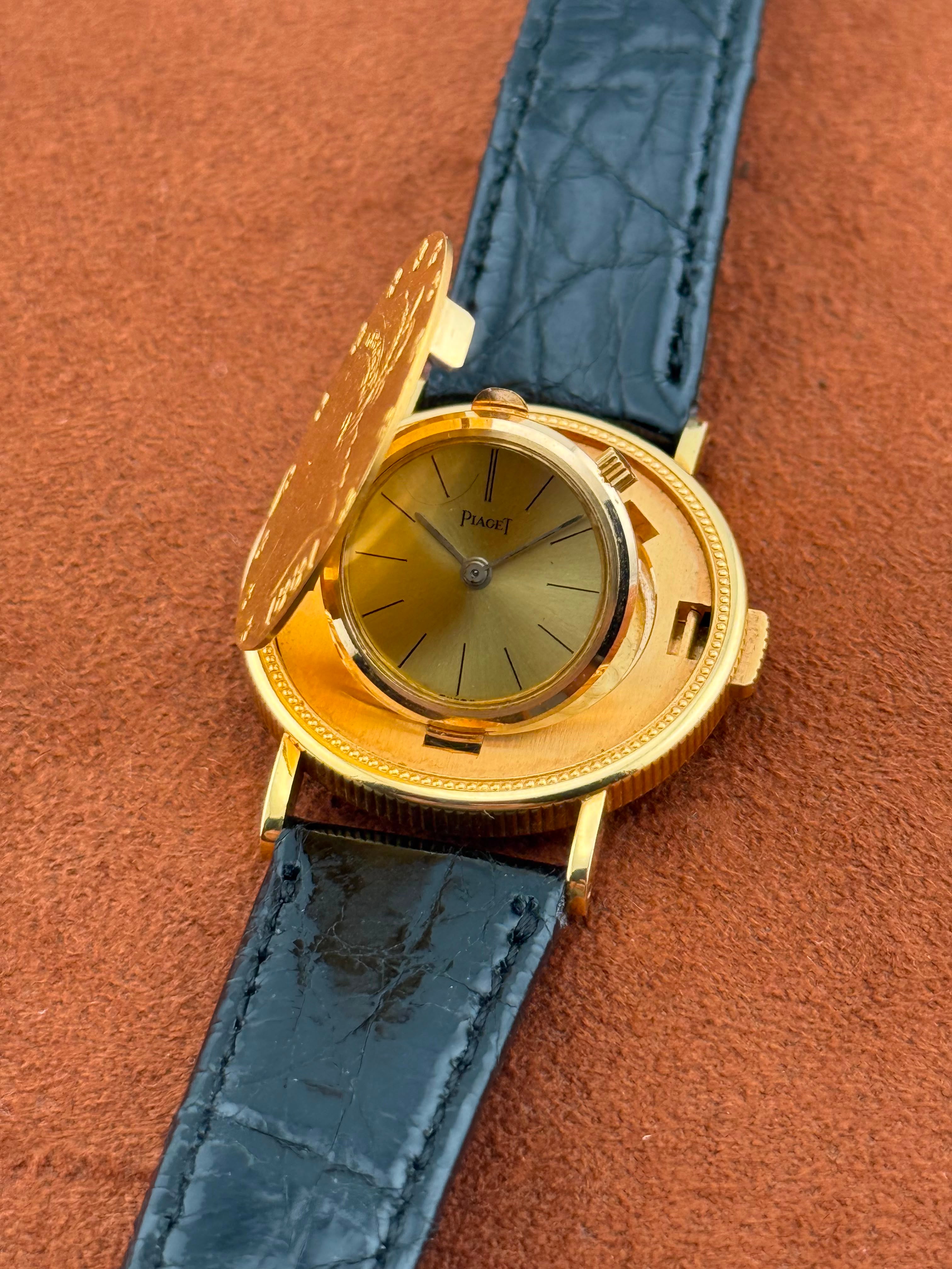 Piaget Ten Dollar Coin Watch Ref. 950B — Yellow Gold, 1881 Liberty Head, Circa 1970s