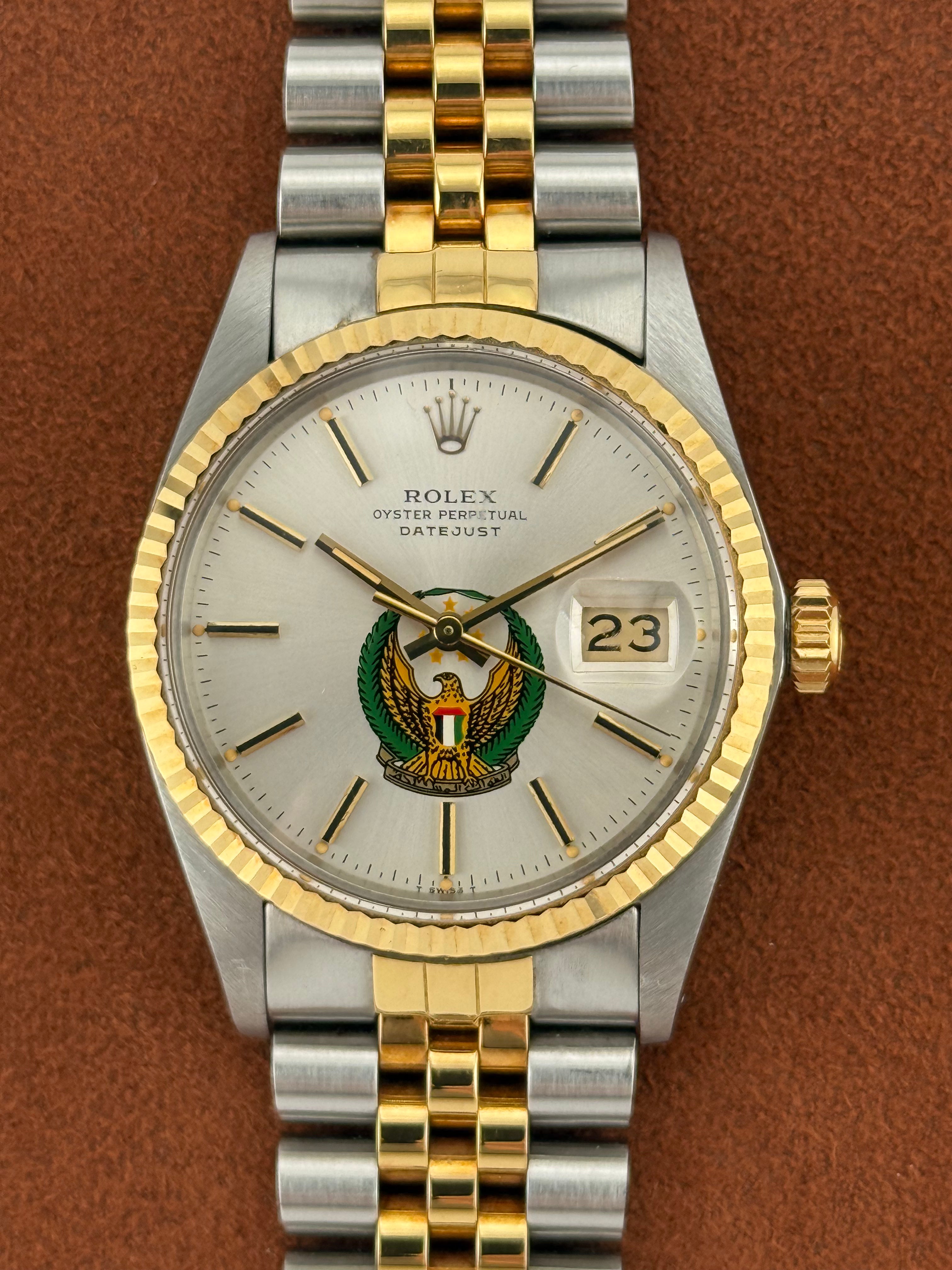 Rolex Datejust Ref. 16013 – UAE Armed Forces Emblem Dial, Two-Tone