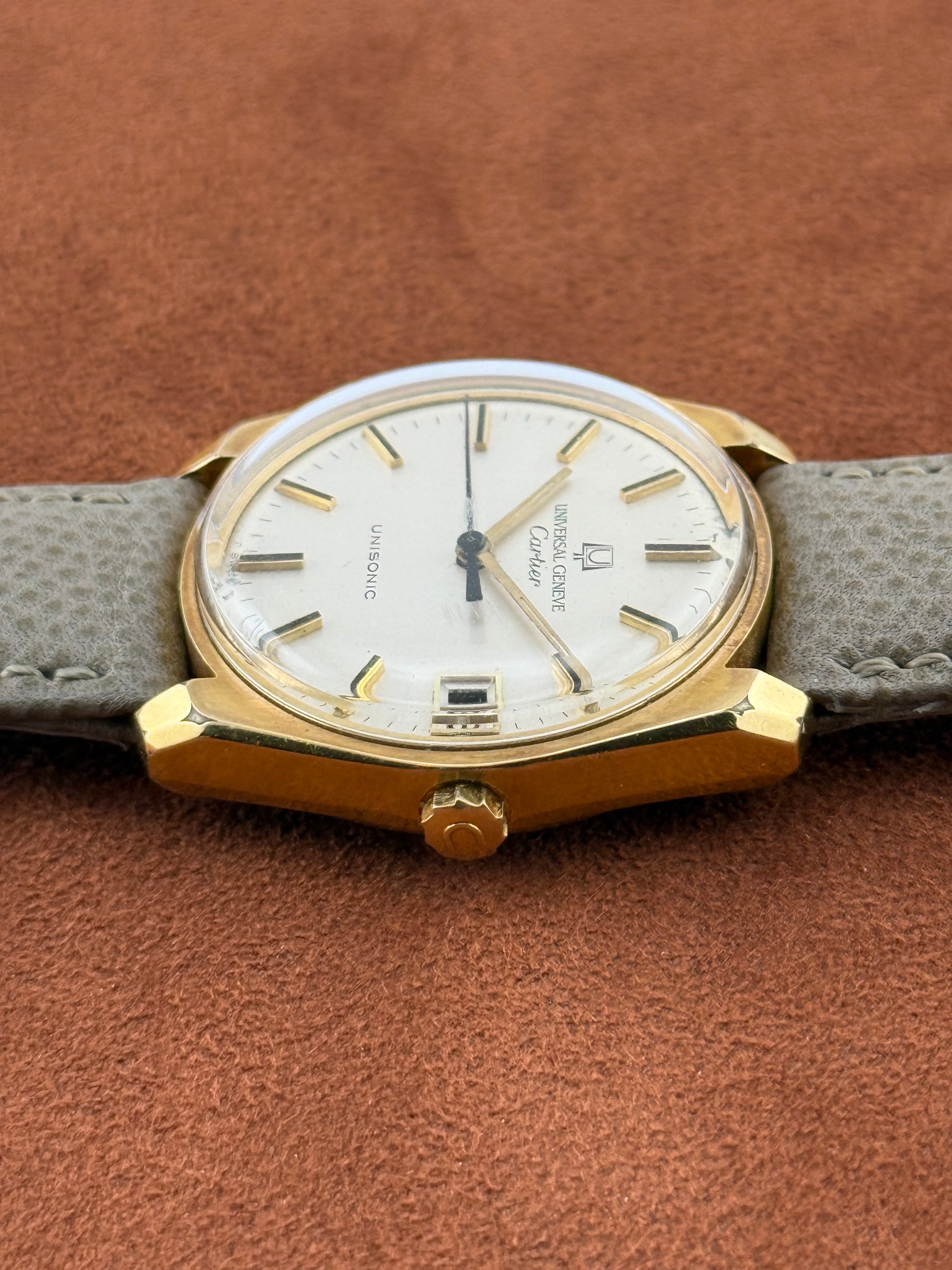 Universal Genève Unisonic Ref. 852100 – Cartier Dial, Gold-Plated Steel
