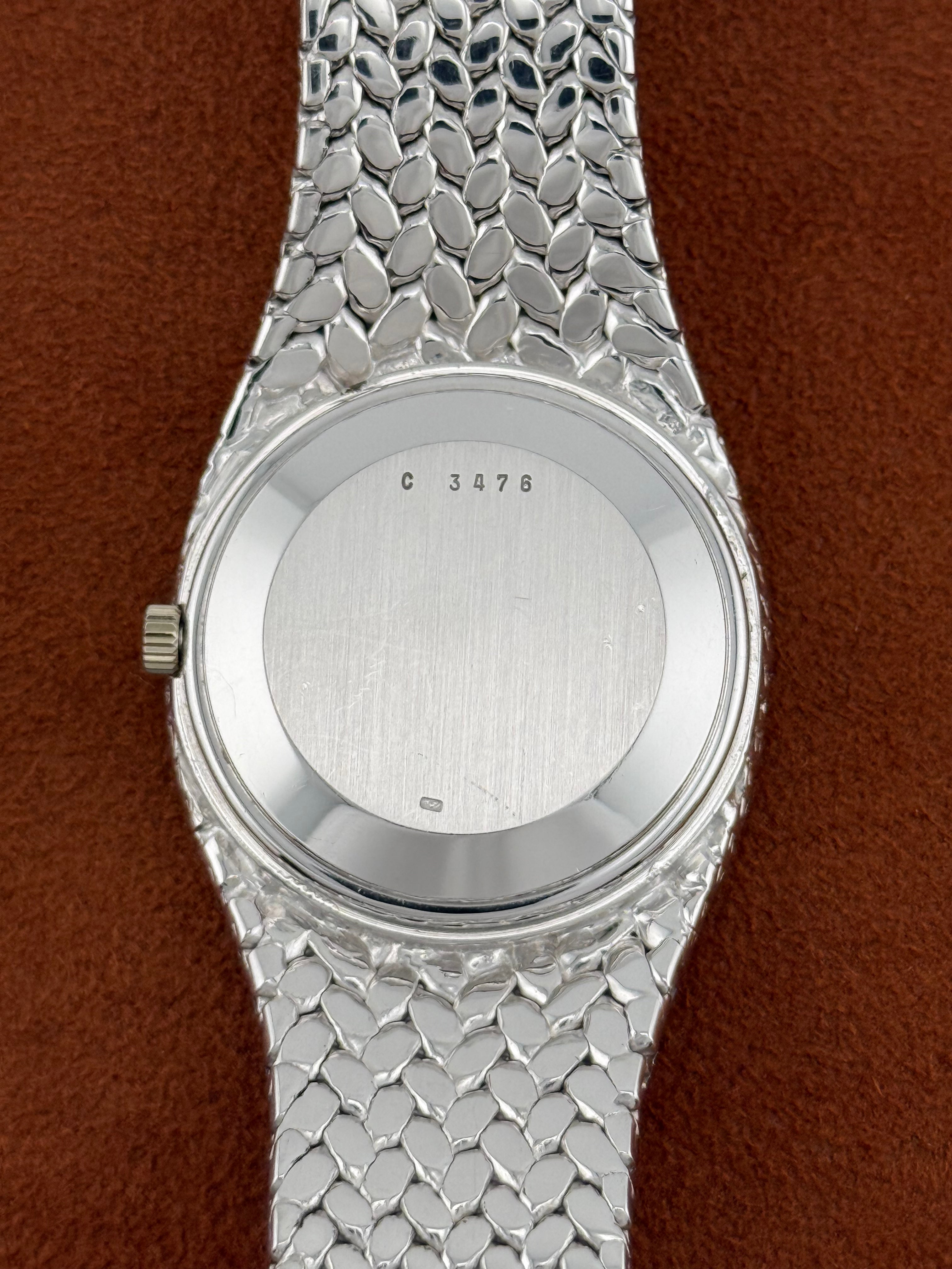 Audemars Piguet “Cobra” Ref. 5587BC – Blue Diamond Dial, 18K White Gold Bracelet Watch, Circa 1989