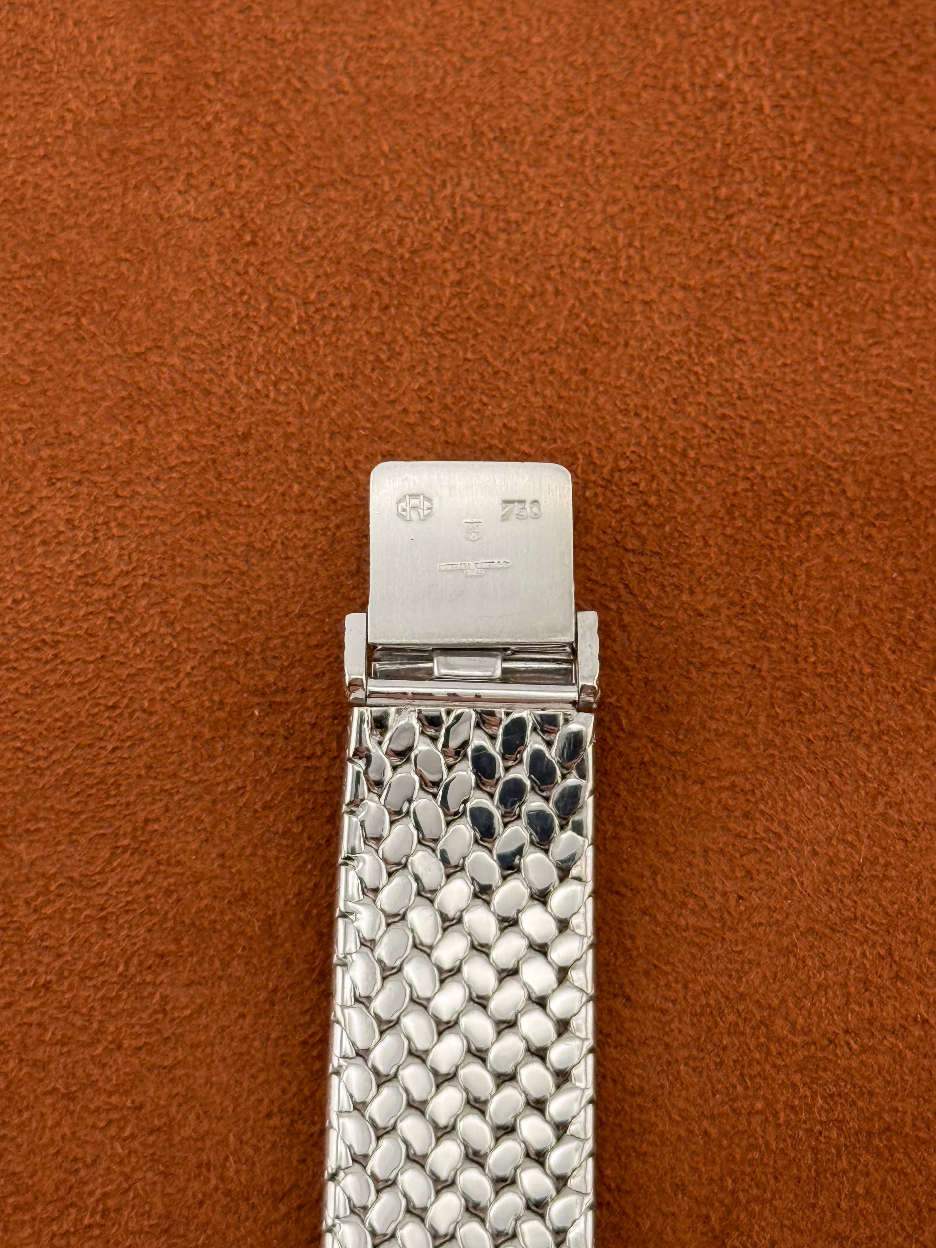 Audemars Piguet “Cobra” Ref. 5587BC – Blue Diamond Dial, 18K White Gold Bracelet Watch, Circa 1989