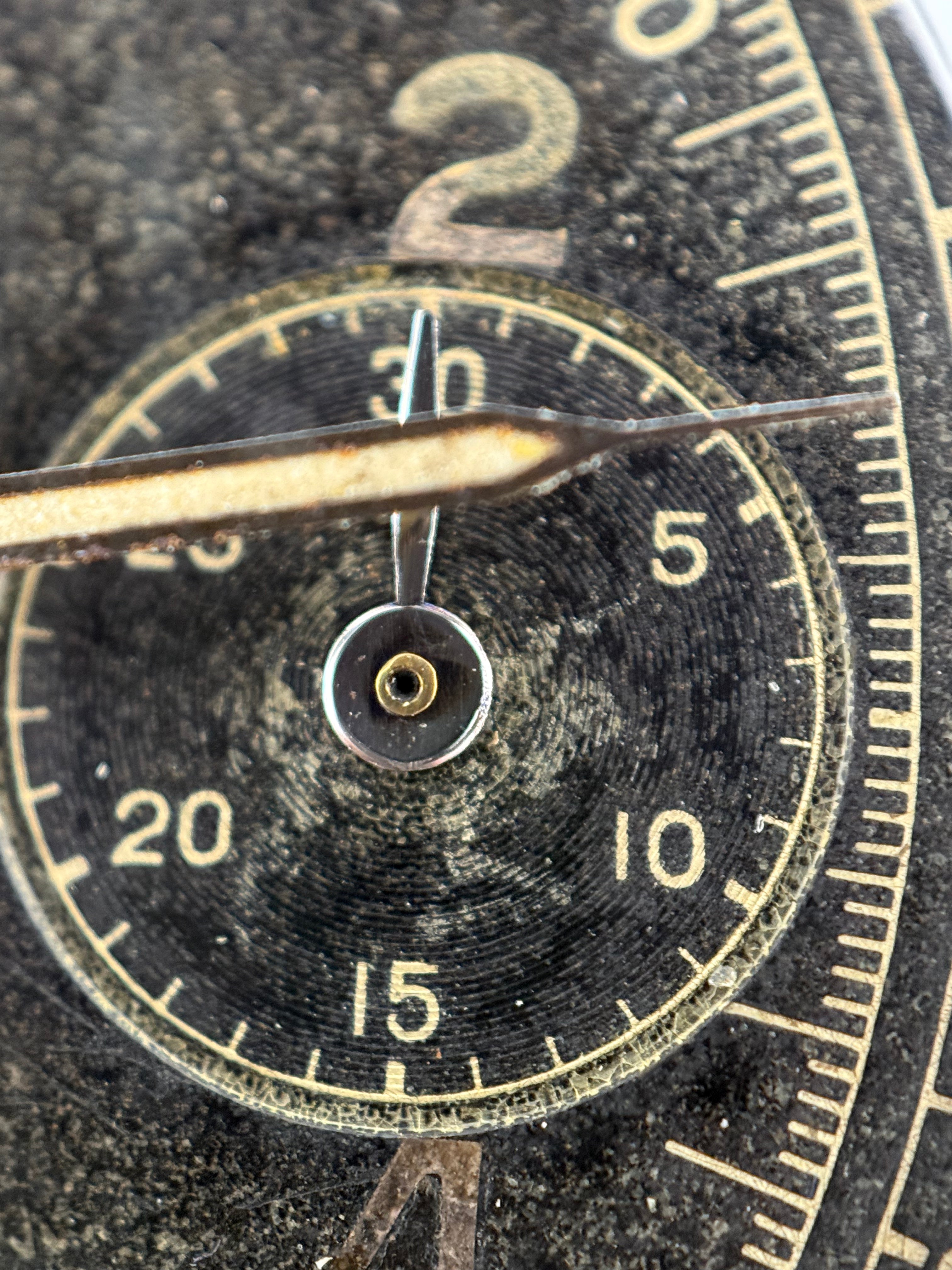 Eberhard Pre Extra-Fort Rattrapante – Oversized Steel Split-Seconds Chronograph, Black Dial