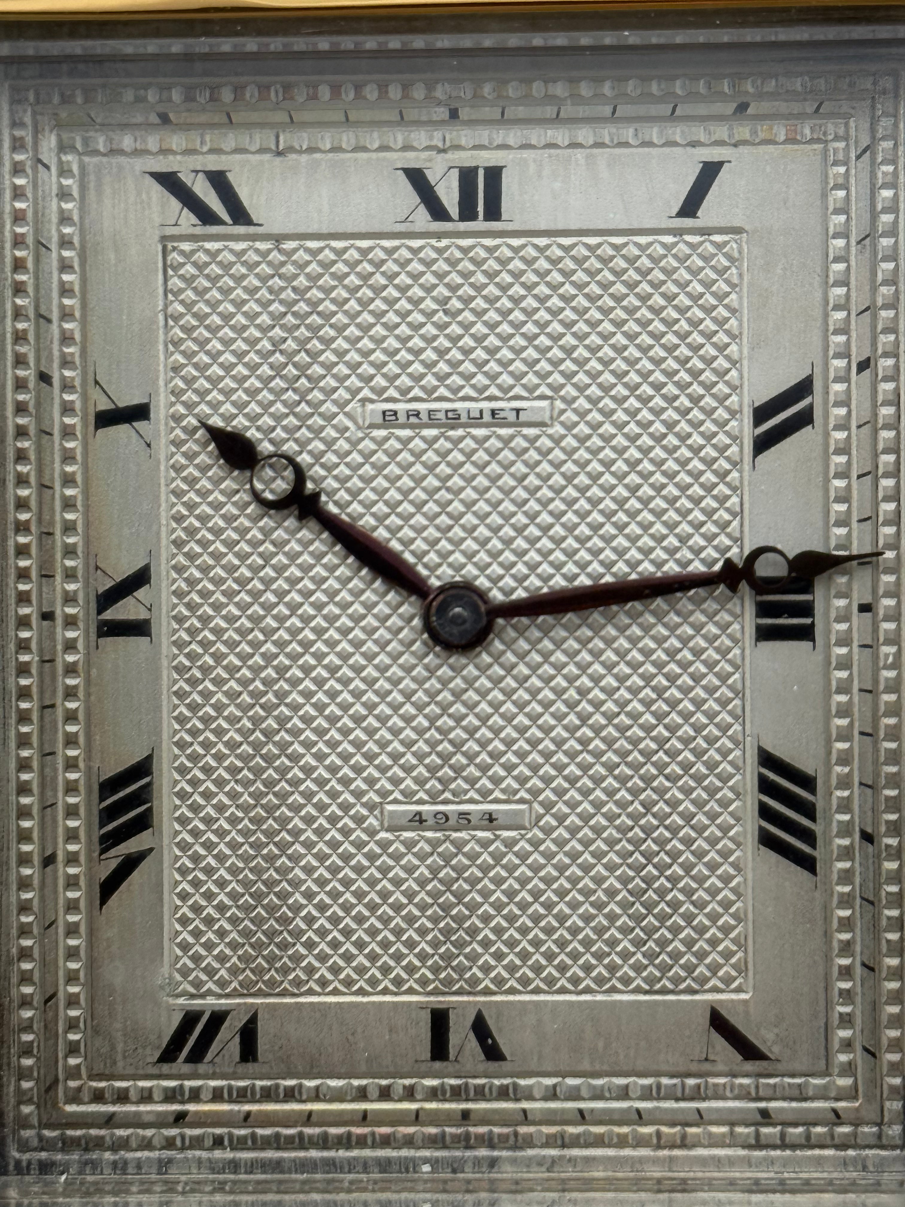 Breguet Art Deco Desk Clock with Alarm – Circa 1930, Serial 4954