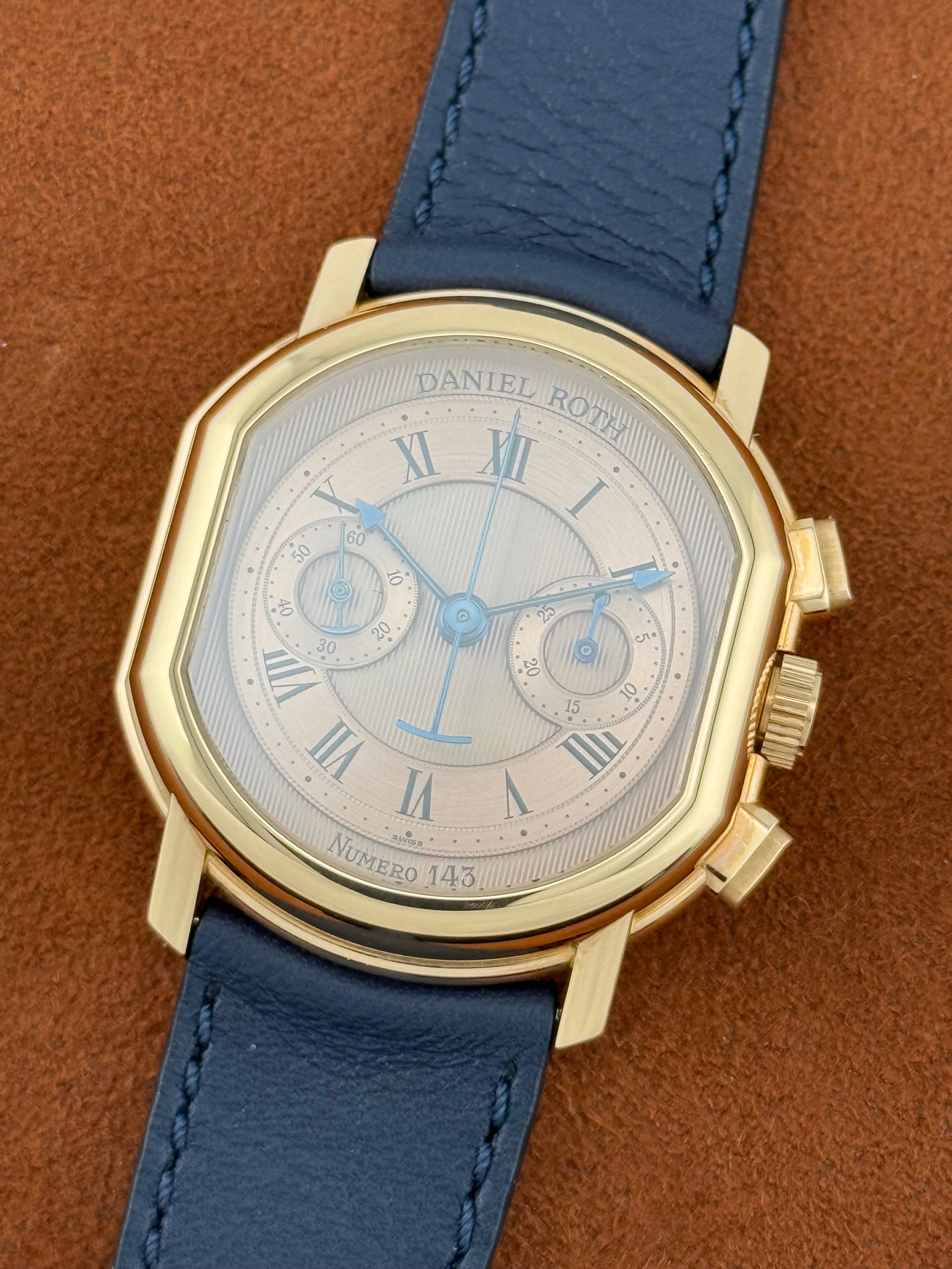 Daniel Roth Ref. 2147 – Early 1992 18K Pink Gold Chronograph with Pink Guilloché Dial