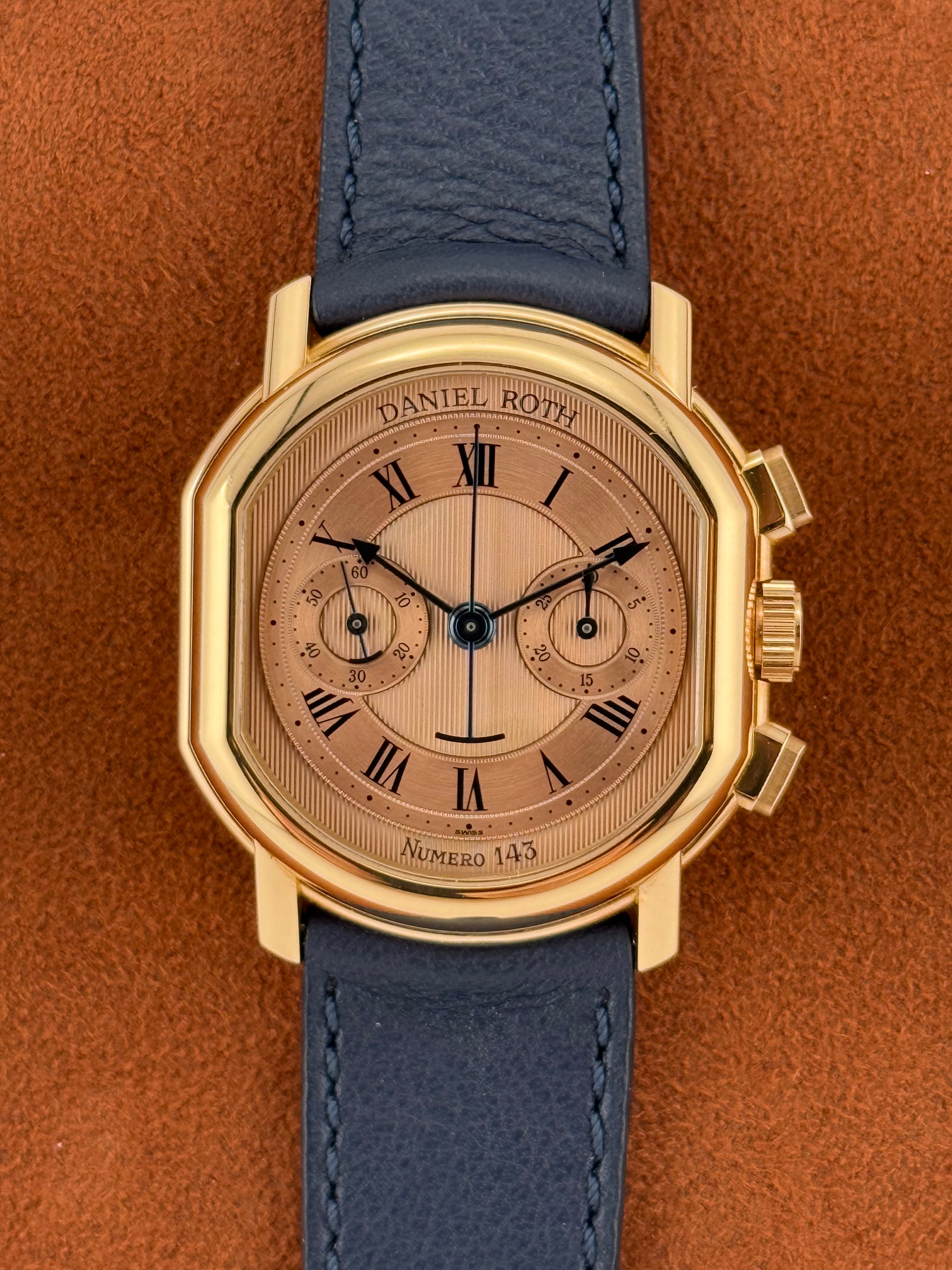Daniel Roth Ref. 2147 – Early 1992 18K Pink Gold Chronograph with Pink Guilloché Dial