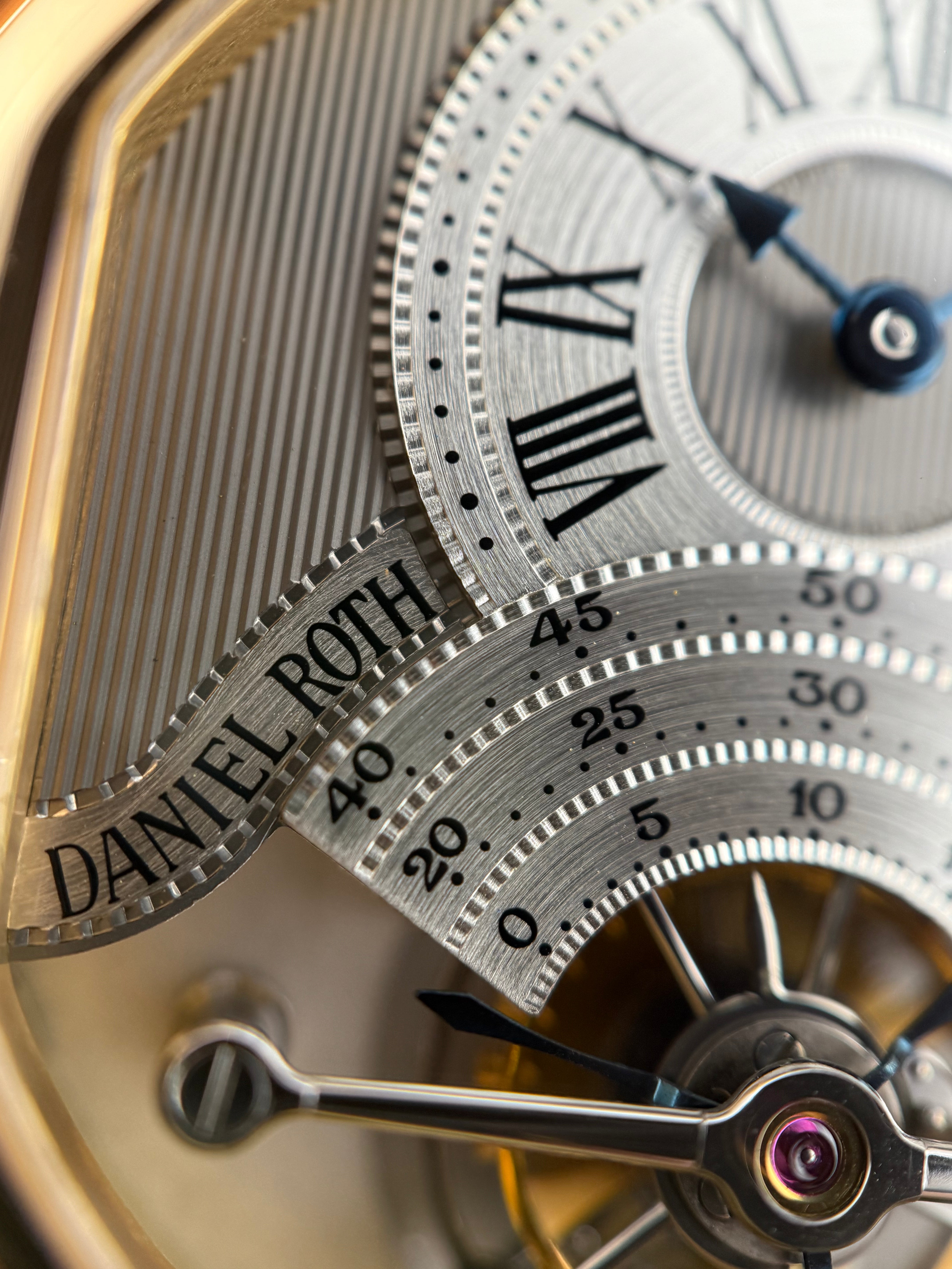 Daniel Roth Tourbillon “Double Face” Ref. 2187 – 18K Pink Gold, Full Set, Circa 1993