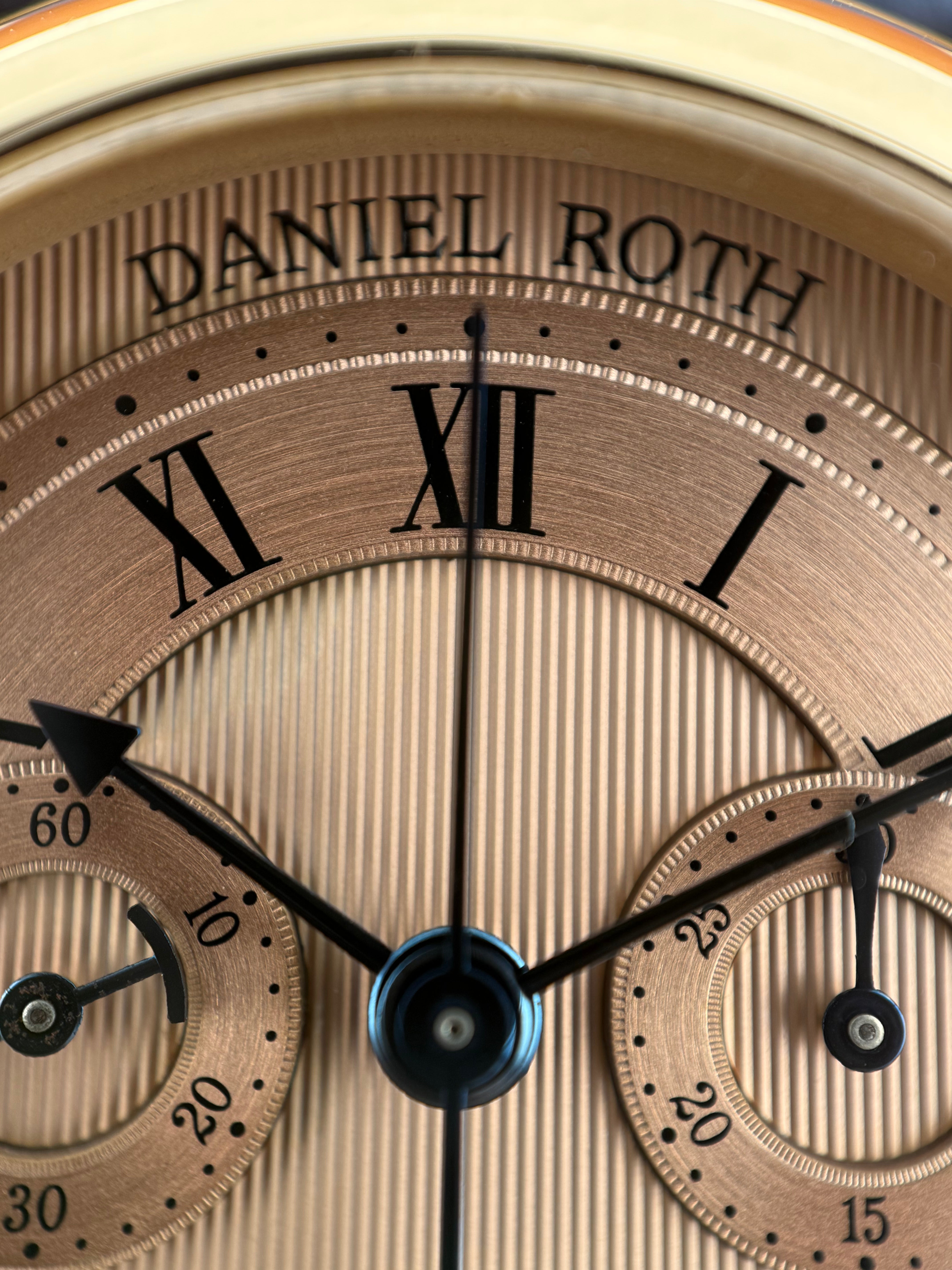 Daniel Roth Ref. 2147 – Early 1992 18K Pink Gold Chronograph with Pink Guilloché Dial