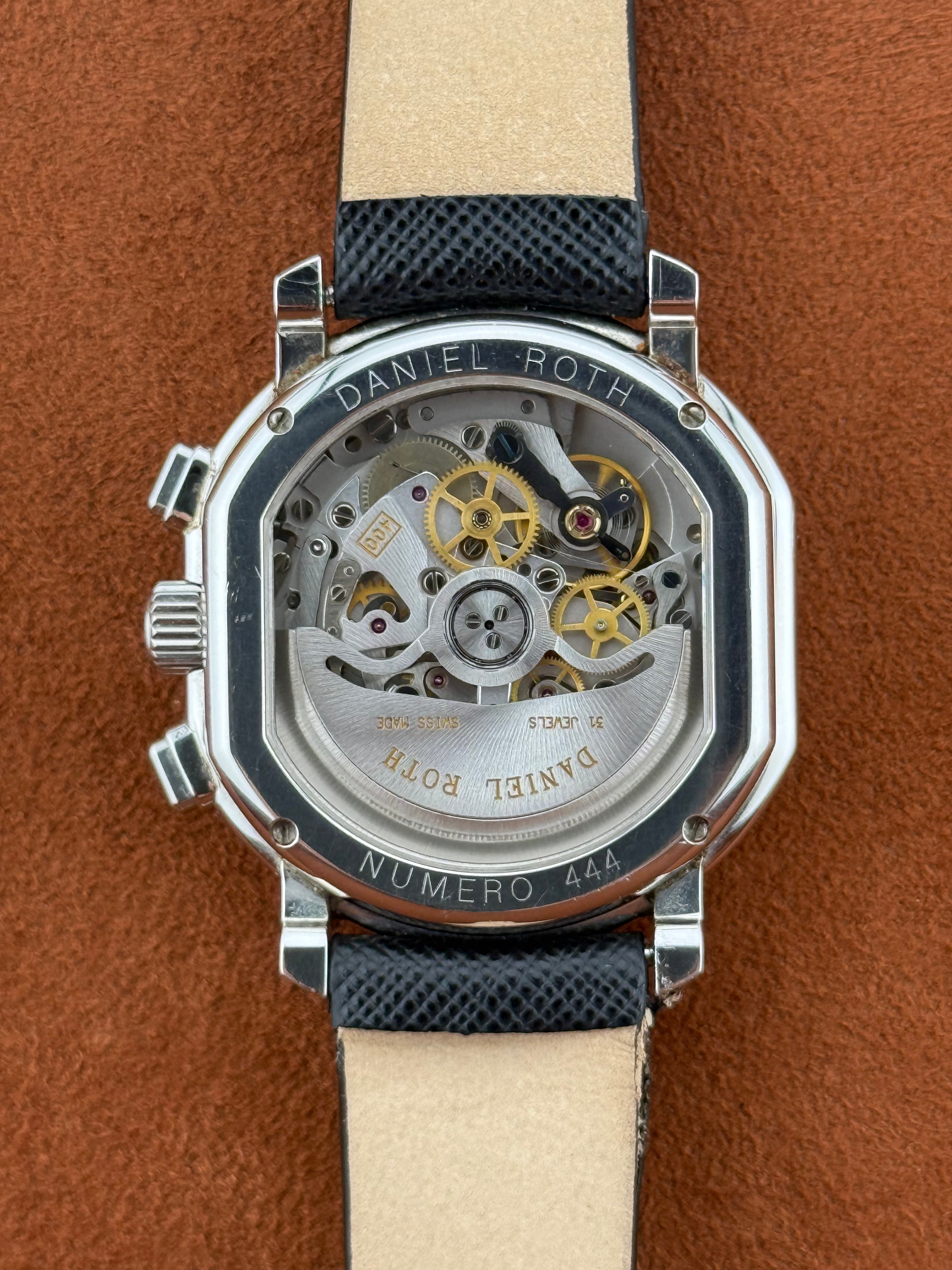 Daniel Roth Masters Chronograph Ref. S247 – Red Dial, Stainless Steel, El Primero