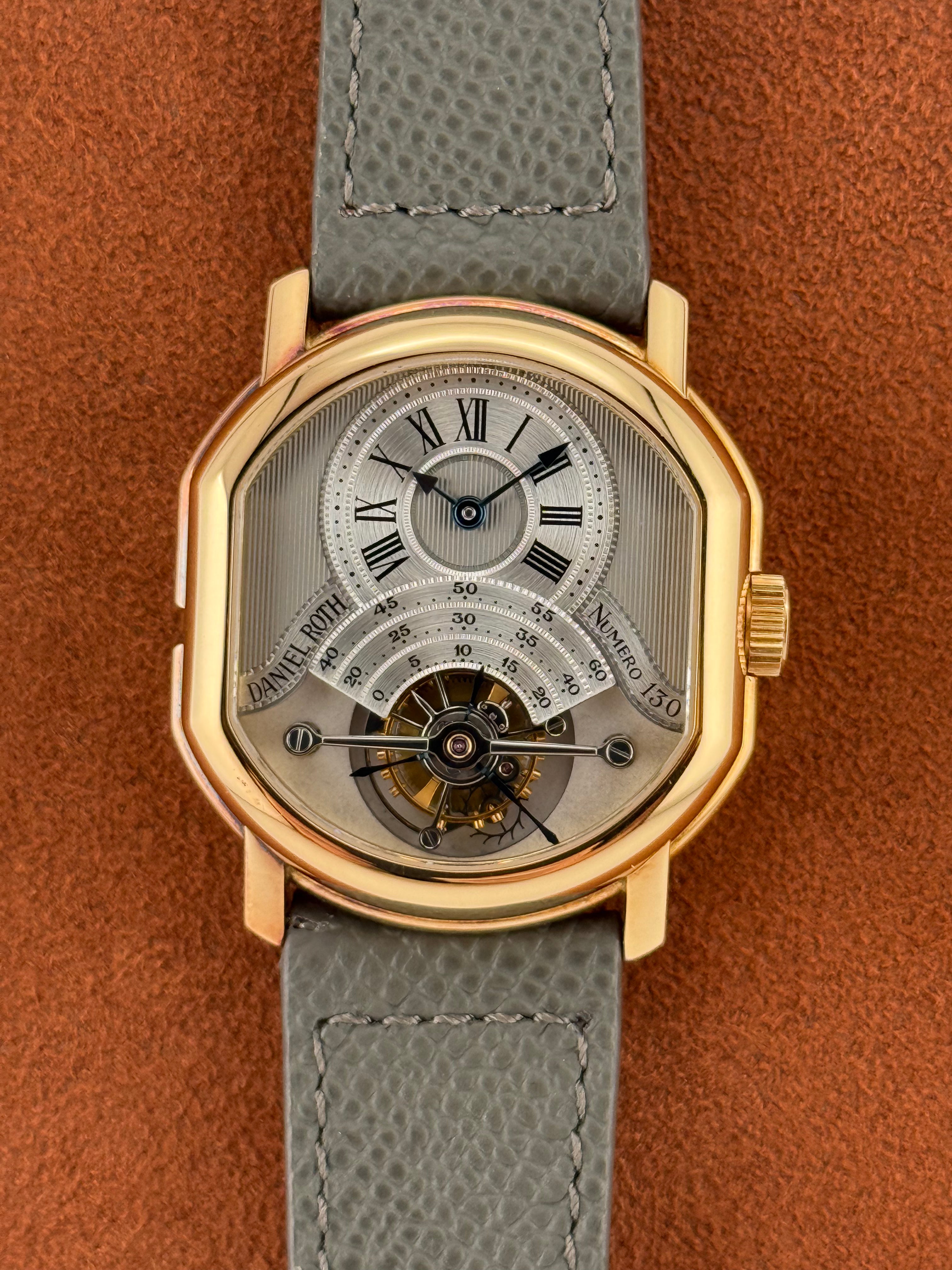 Daniel Roth Tourbillon “Double Face” Ref. 2187 – 18K Pink Gold, Full Set, Circa 1993