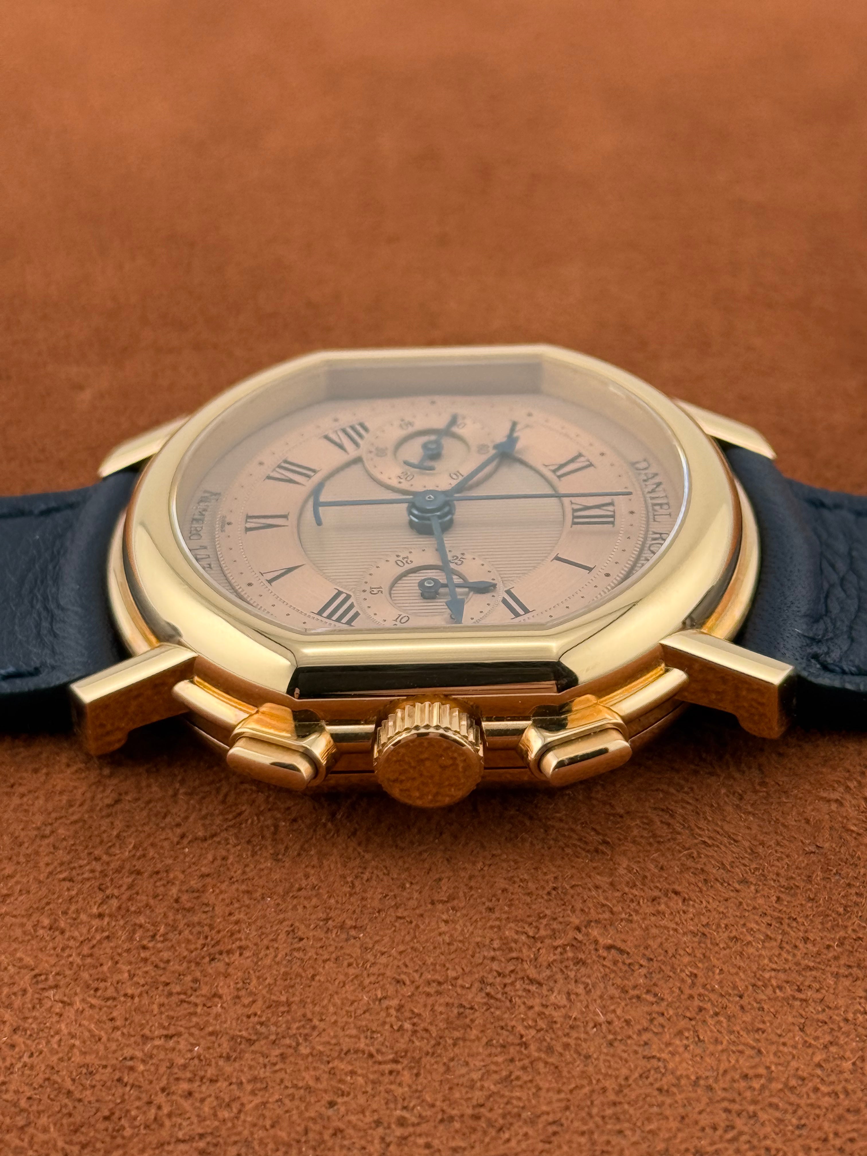 Daniel Roth Ref. 2147 – Early 1992 18K Pink Gold Chronograph with Pink Guilloché Dial