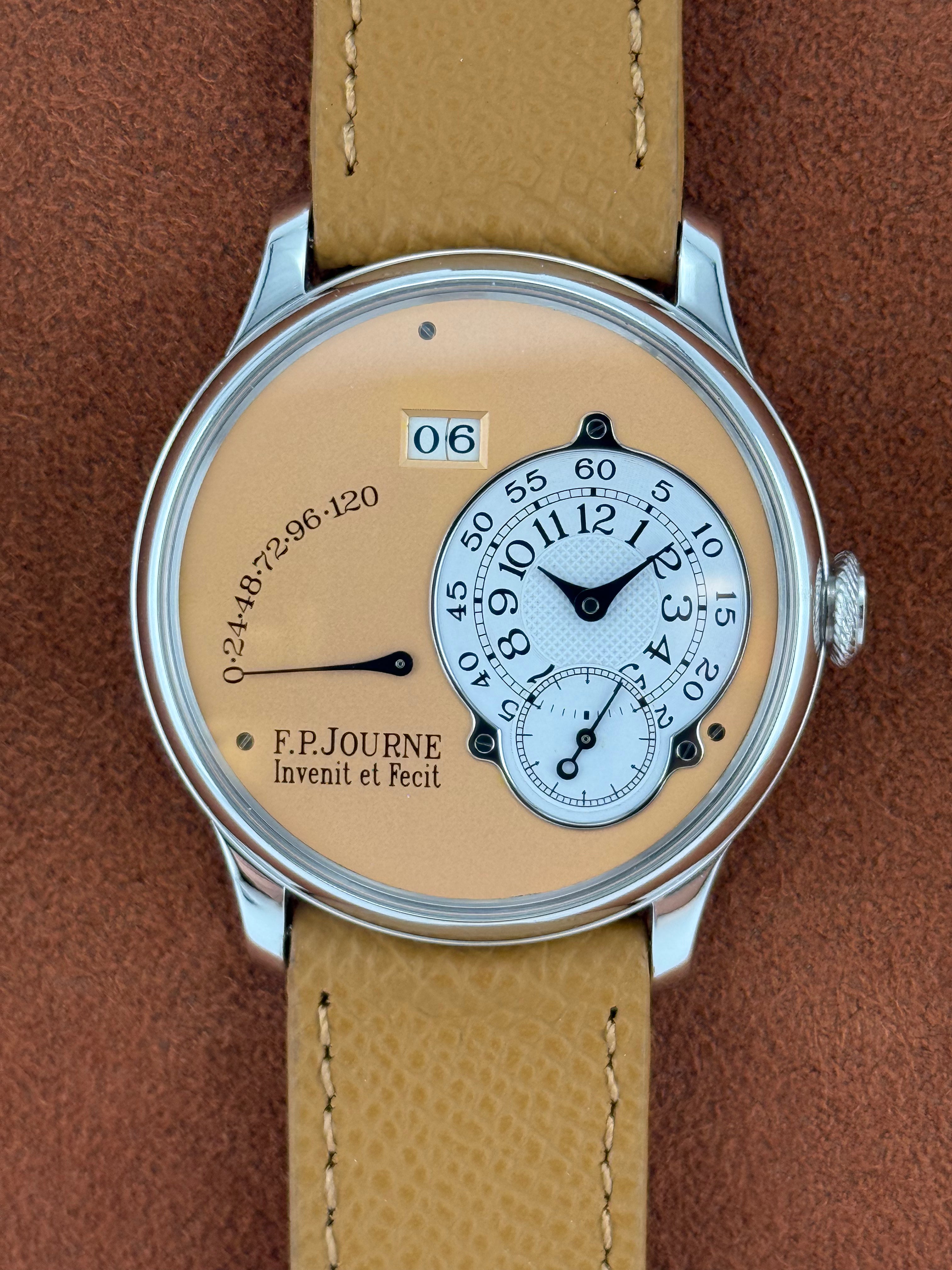 F.P. Journe Octa Automatique Réserve de Marche – platino, esfera de oro rosa, movimiento de latón