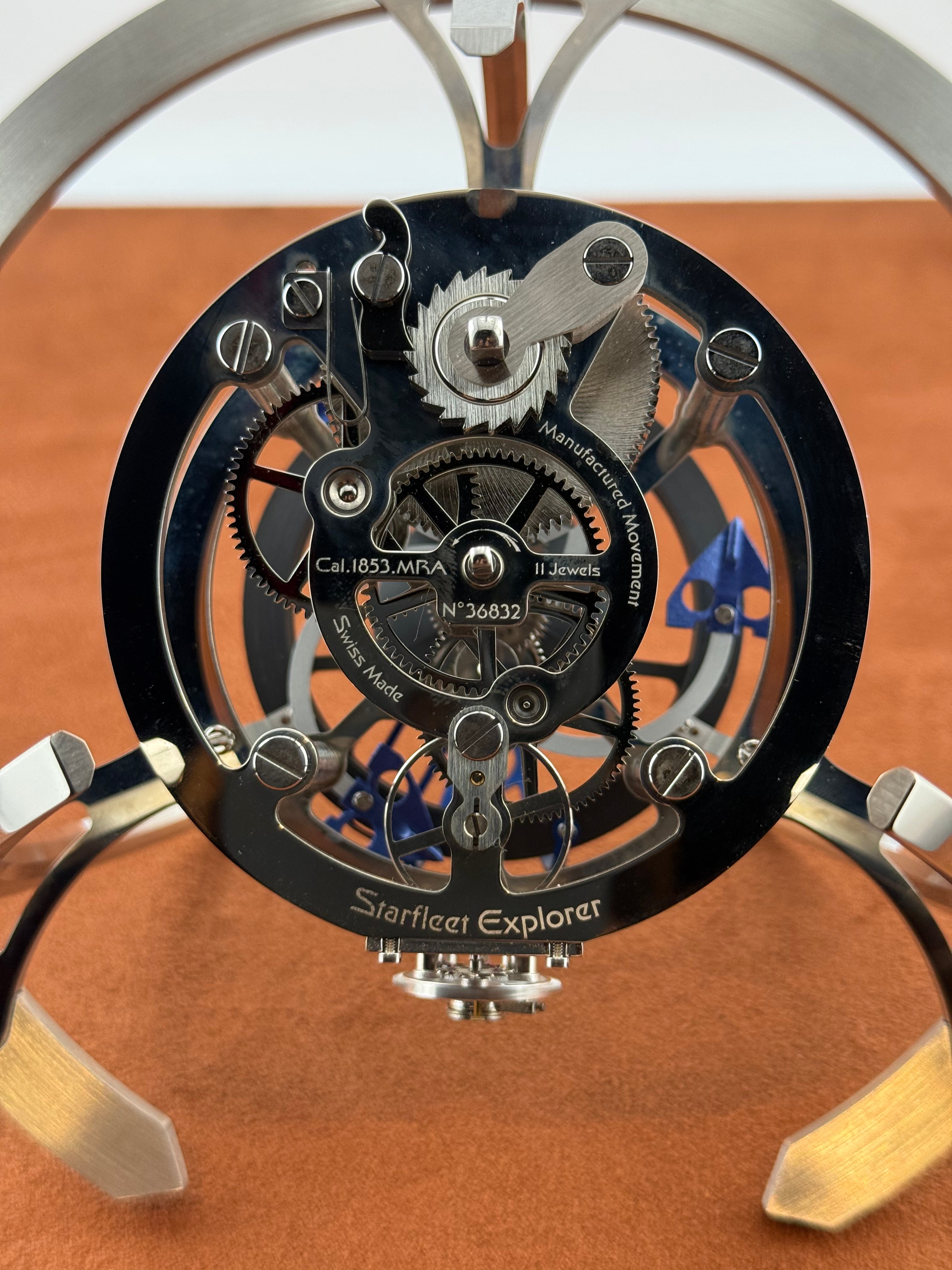 MB&F x L’Epée 1839 Starfleet Explorer Blue – Limited Edition Table Clock, Full Set 2020