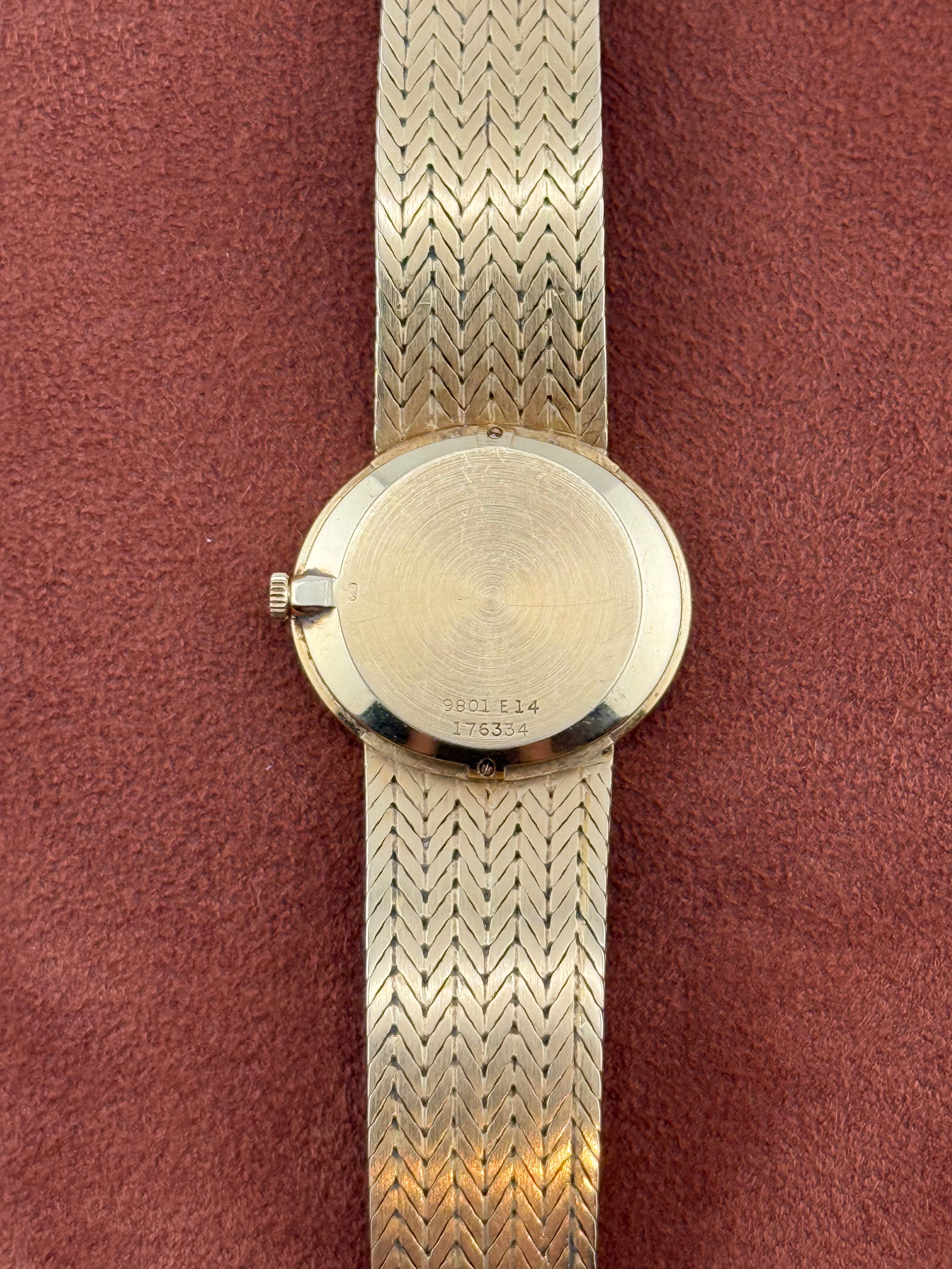 Piaget Ref. 9801 E 14 – Turquoise Dial, 18K Yellow Gold Bracelet Watch, Circa 1970–1971