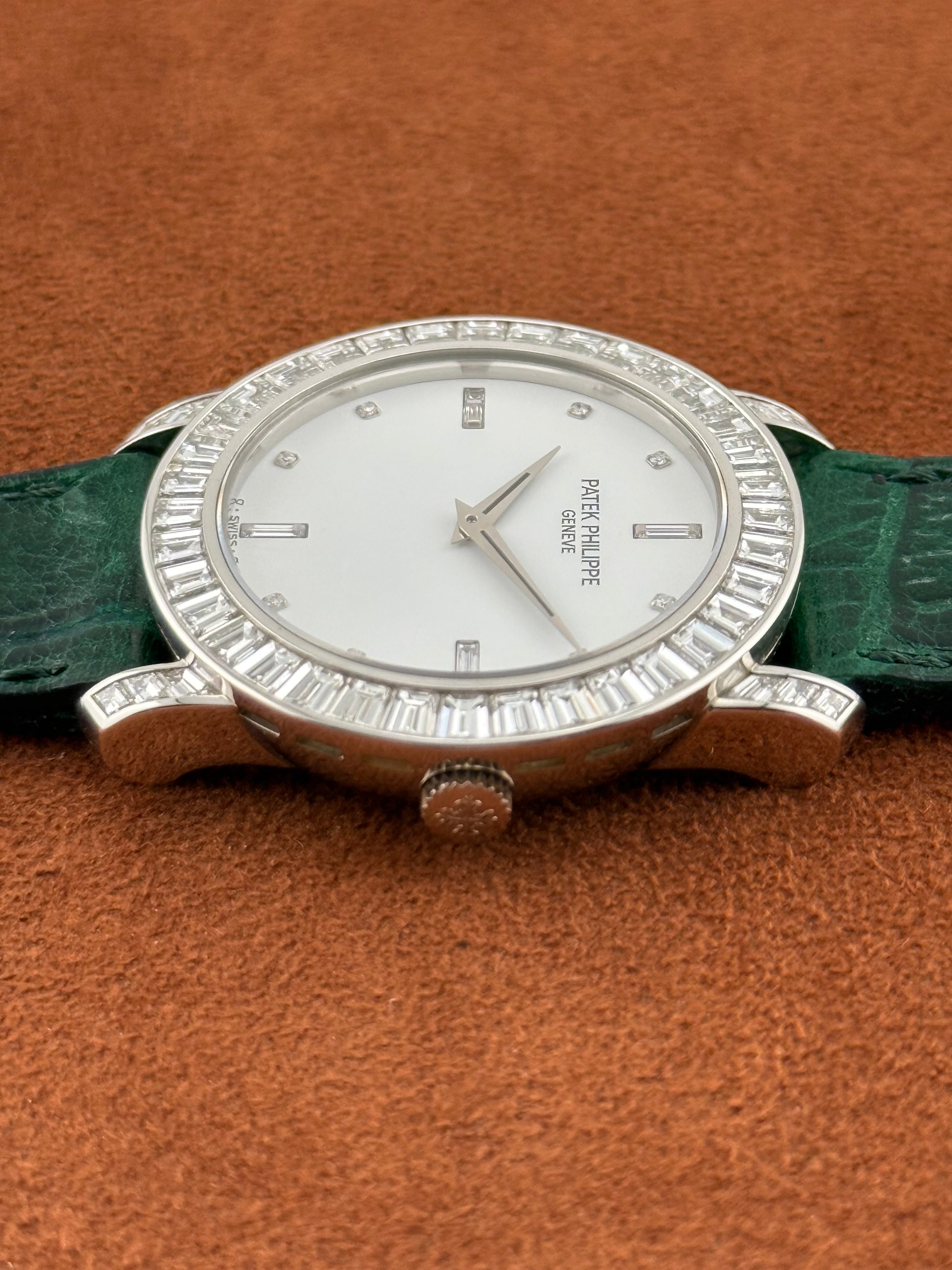 Patek Philippe Calatrava Ref. 5027 Platinum Diamond-Set with Extract from the Archives