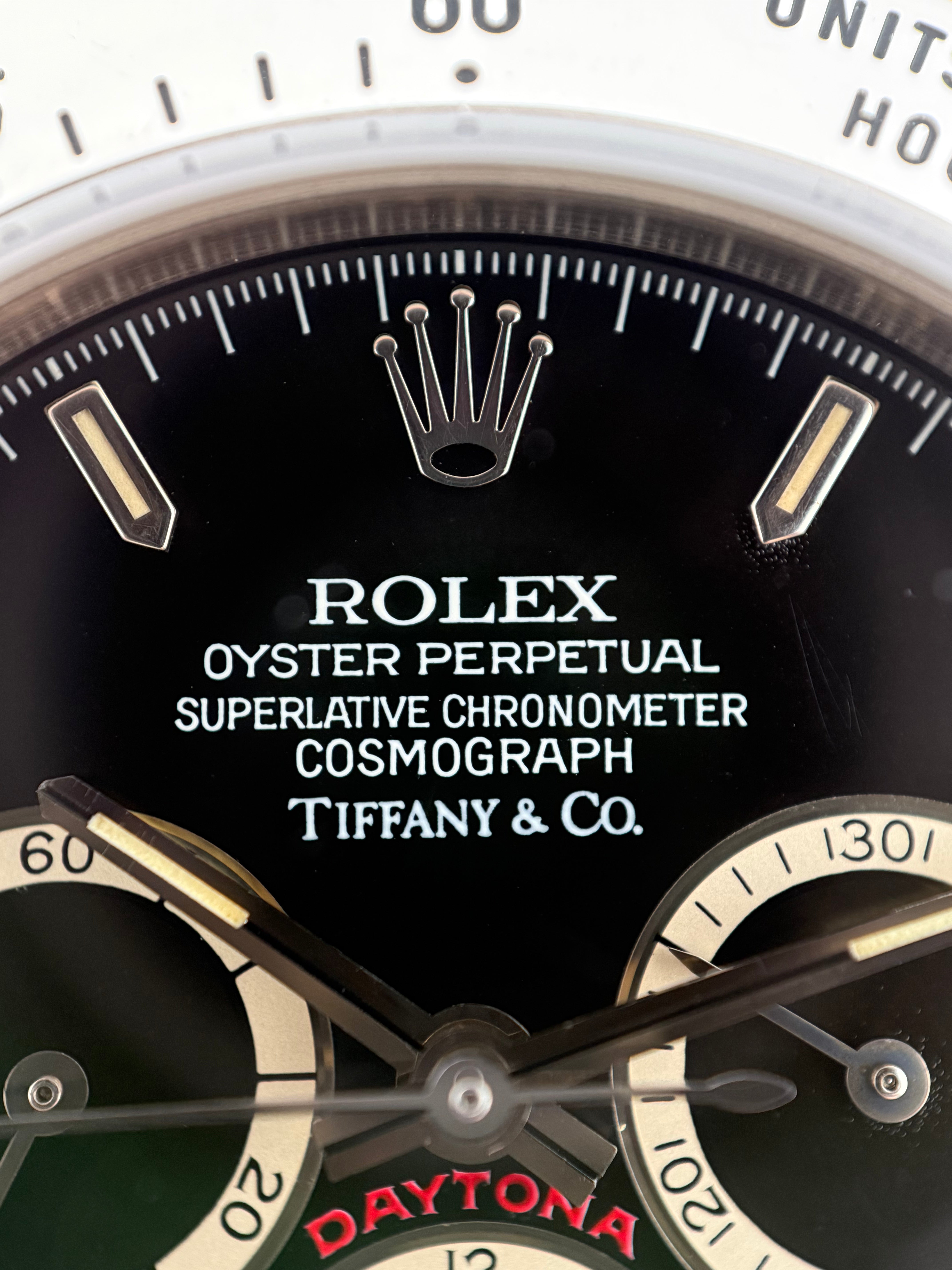 Rolex Cosmograph Daytona Ref. 16520 – Tiffany & Co. Dial, Zenith Movement, Full Set