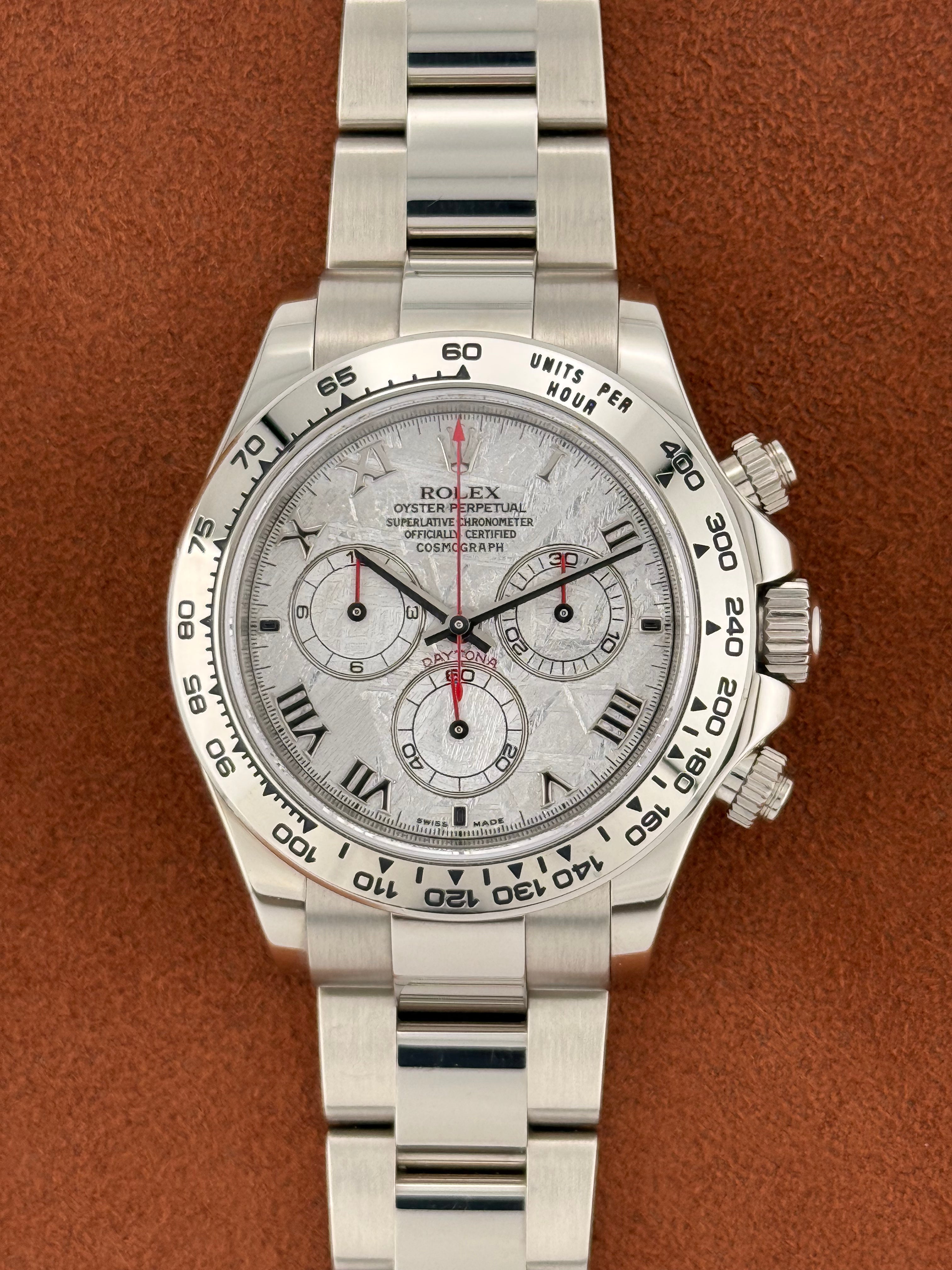 Rolex Daytona Ref. 116509 – 18K White Gold, Meteorite Dial, Full Set, Circa 2013