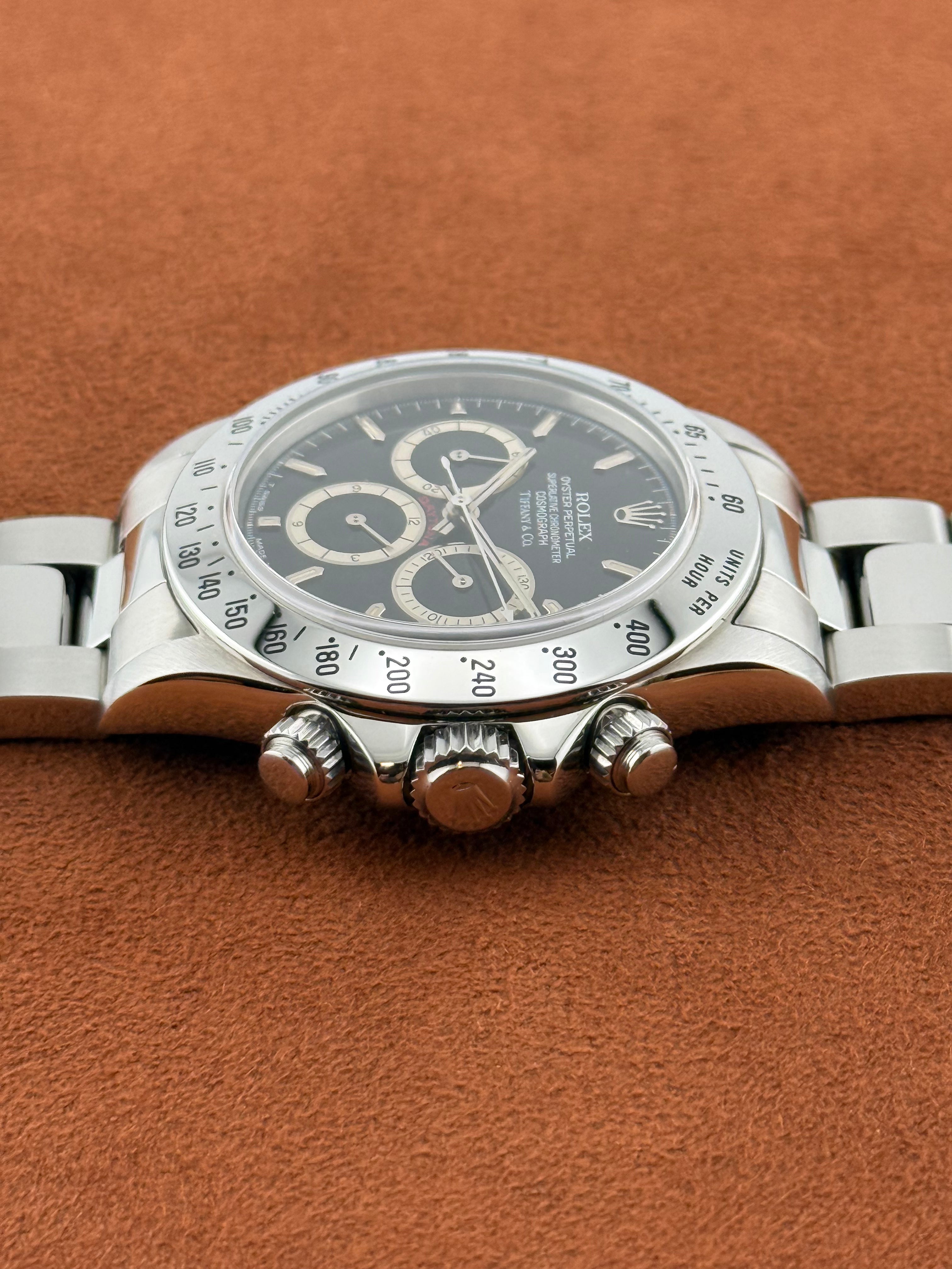 Rolex Cosmograph Daytona Ref. 16520 – Tiffany & Co. Dial, Zenith Movement, Full Set