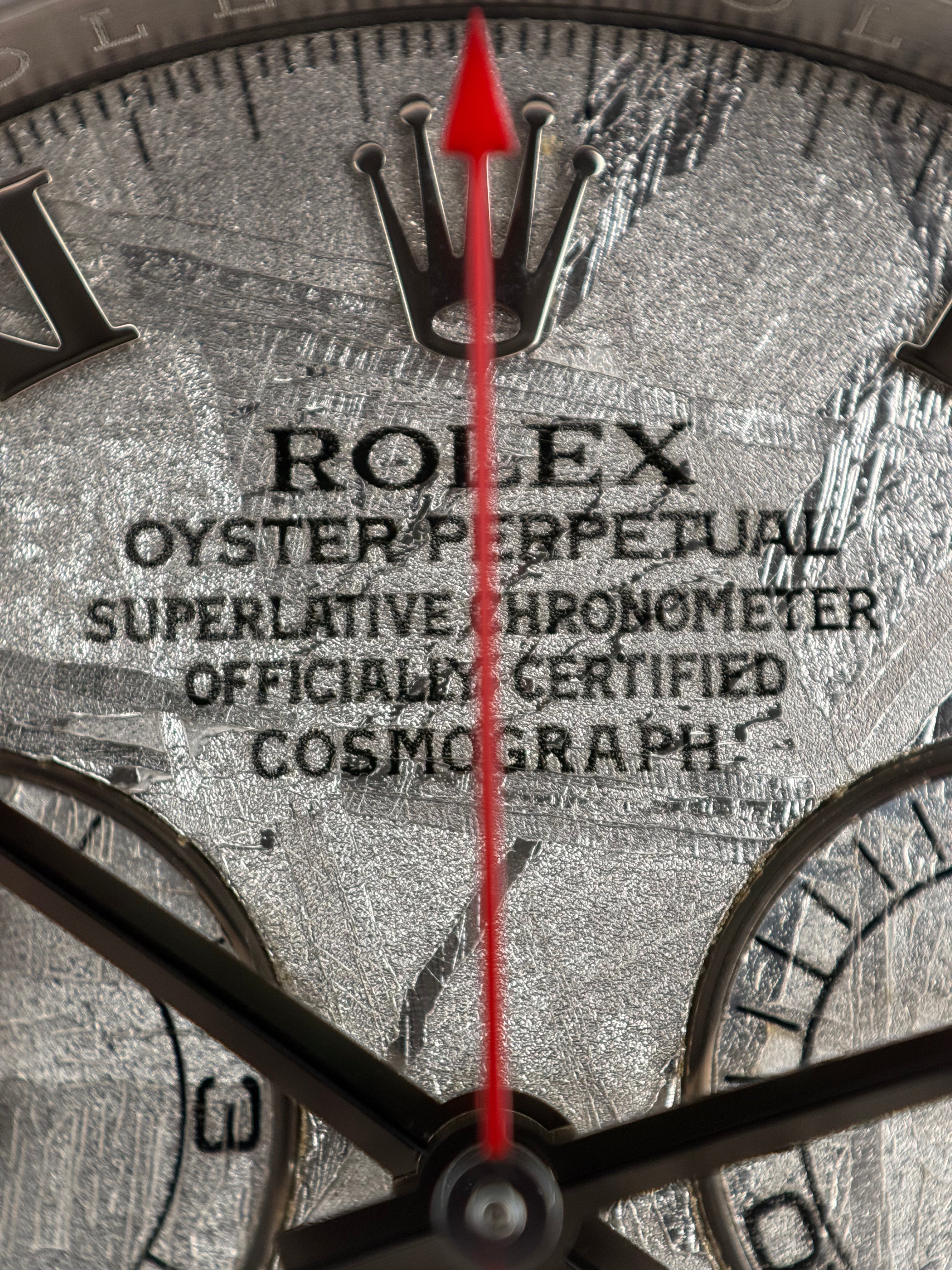 Rolex Daytona Ref. 116509 – 18K White Gold, Meteorite Dial, Full Set, Circa 2013