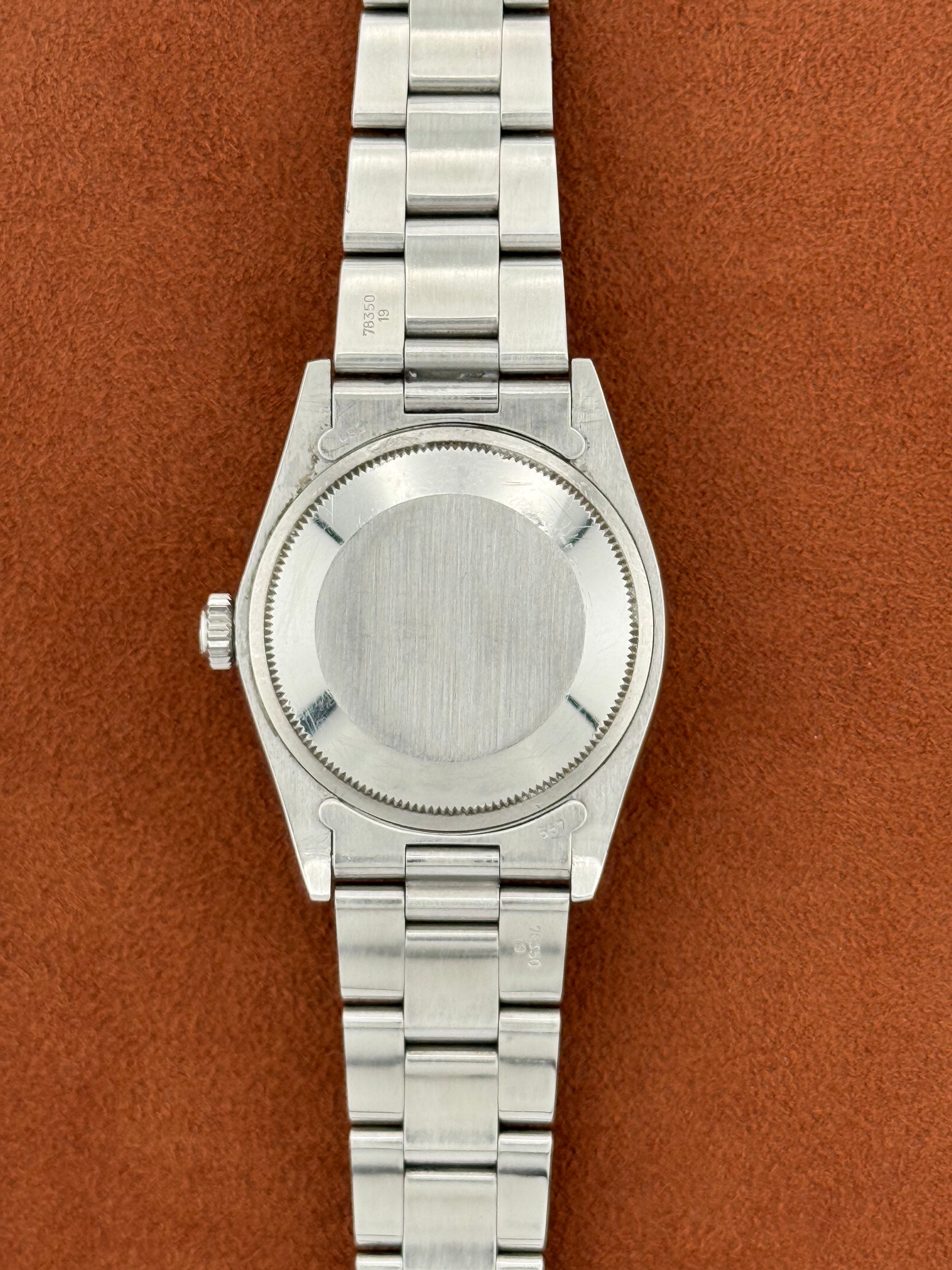 Rolex Oyster Perpetual Date Ref. 1500 – Steel, UAE Crest Dial, Sheikh Mohammed bin Rashid Signature