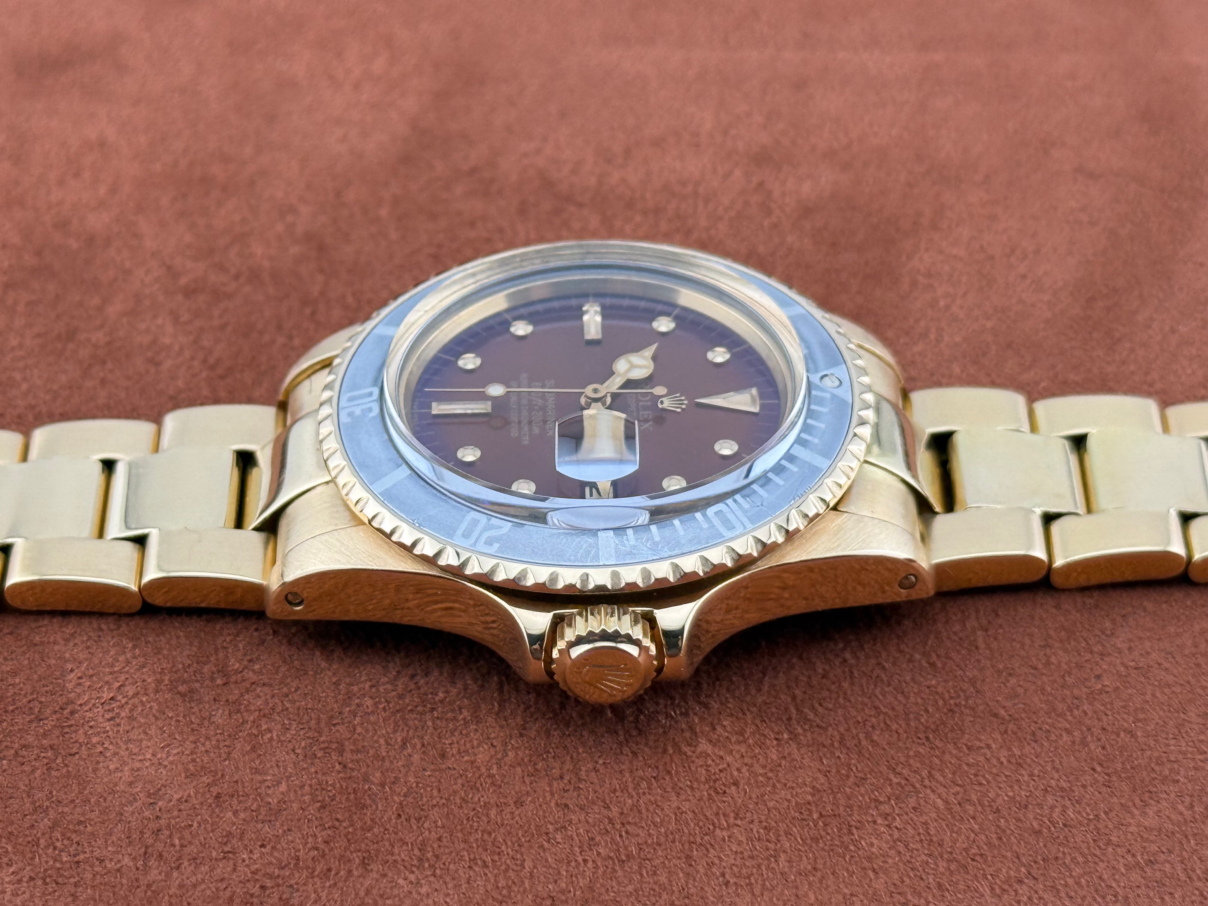 Rolex Submariner Date Ref. 1680 – 18K Gold, Tropical Dial, Bracelet, Circa 1978