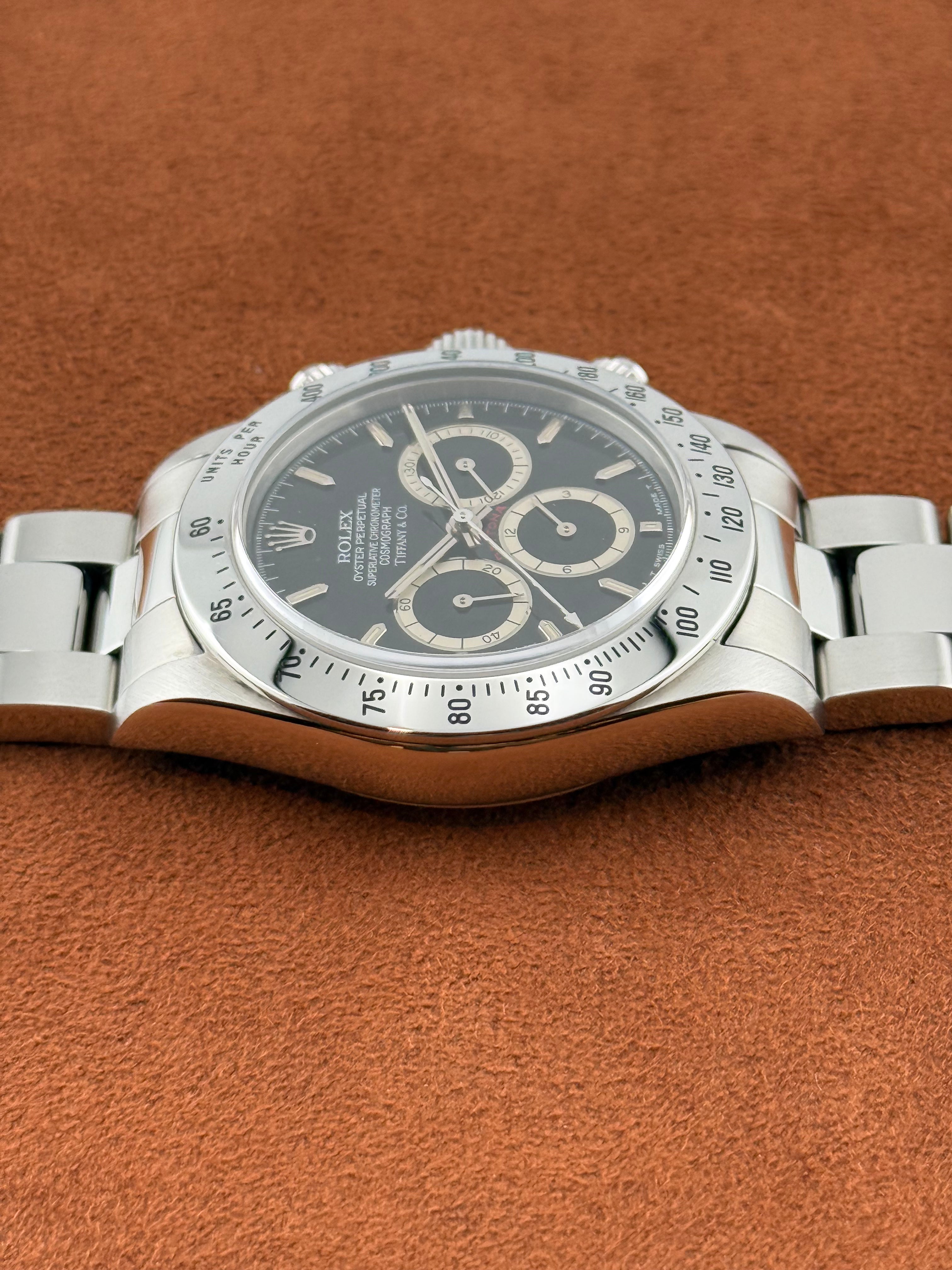 Rolex Cosmograph Daytona Ref. 16520 – Tiffany & Co. Dial, Zenith Movement, Full Set